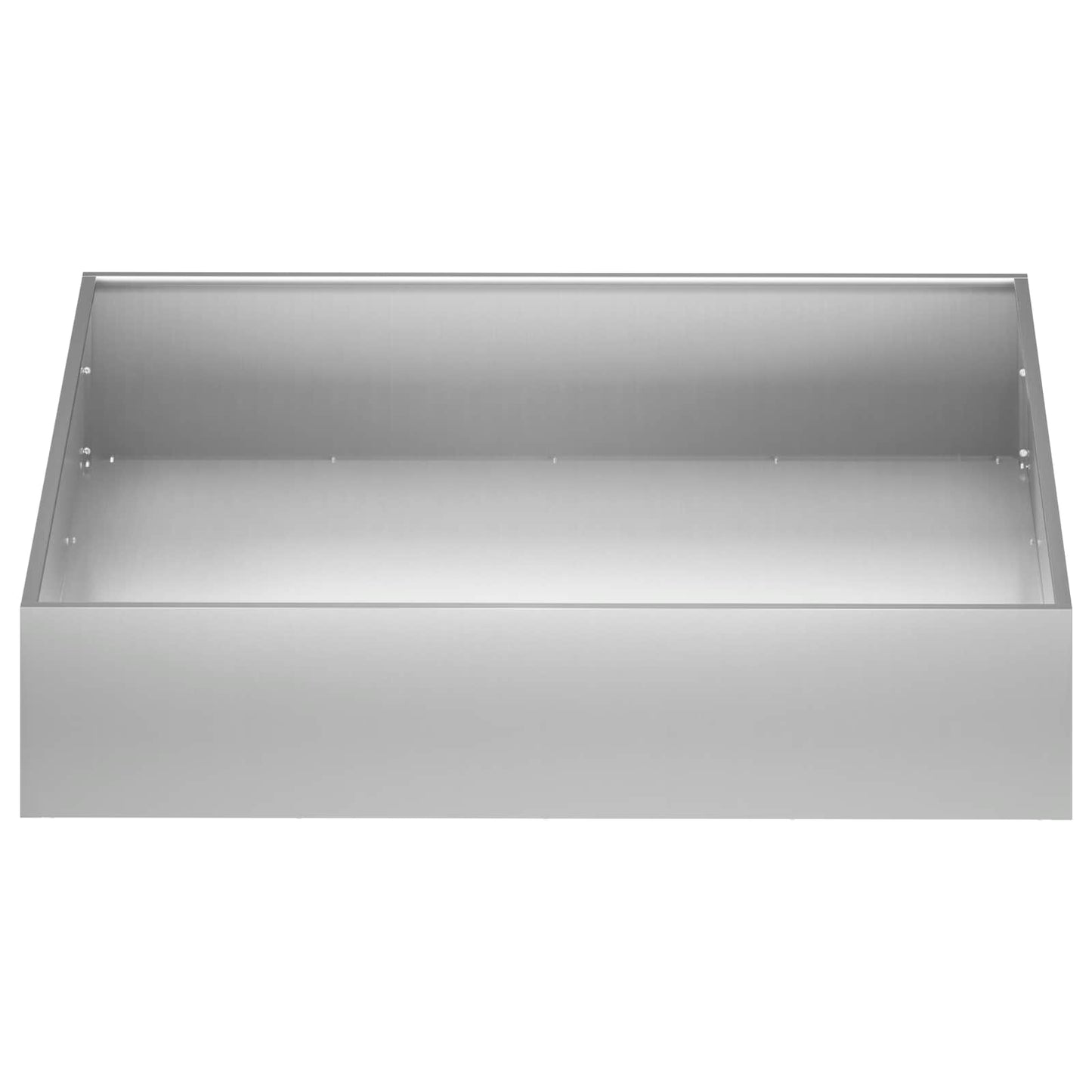vidaXL Γλάστρα Κήπου 2 τμχ. Ασημί 100 x 100 x 20 cm