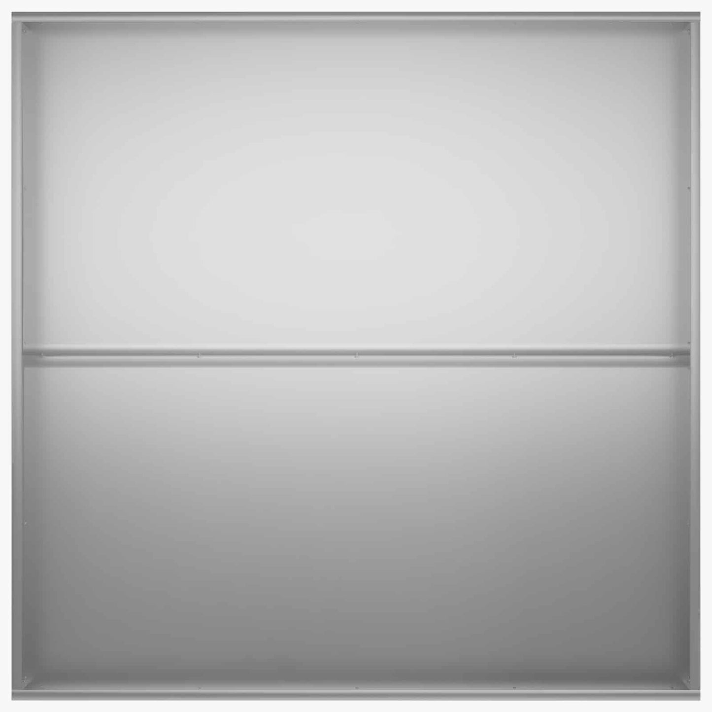 vidaXL Γλάστρα Κήπου 2 τμχ. Ασημί 100 x 100 x 20 cm