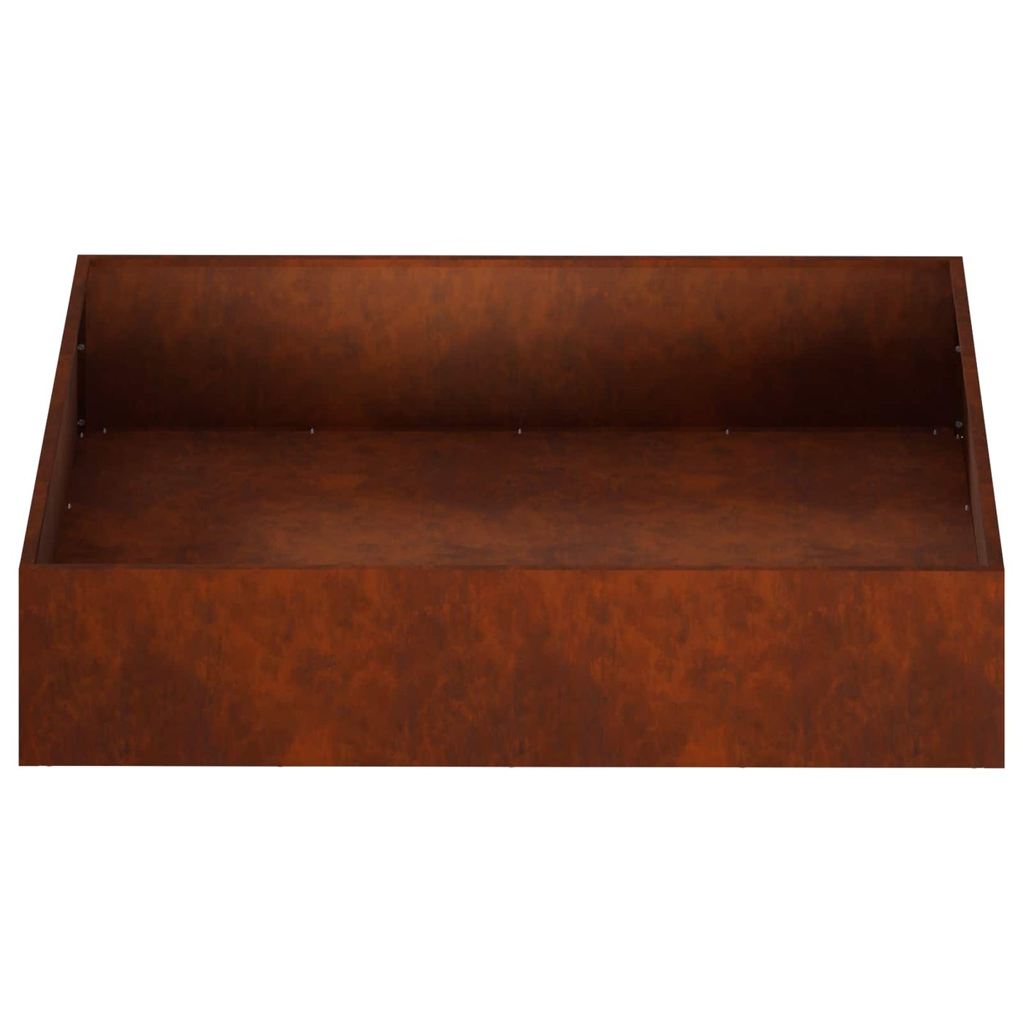 vidaXL Γλάστρα Κήπου Σκ rusty 100 x 100 x 20 cm