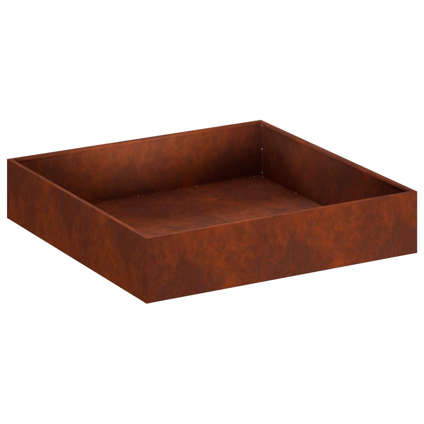 vidaXL Γλάστρα Κήπου 2 τμχ. Σκ rusty 100 x 100 x 20 cm