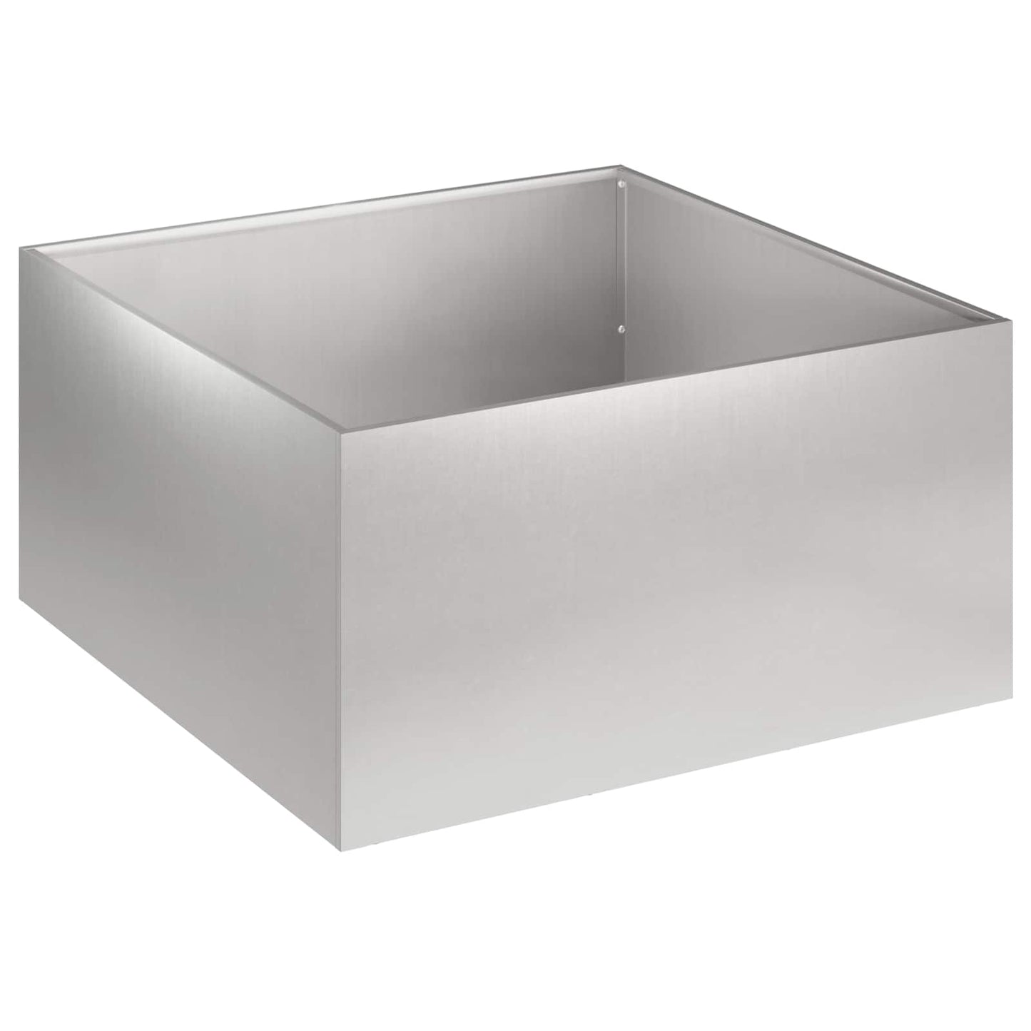 vidaXL Γλάστρα Κήπου 2 τμχ. Ασημί 40 x 40 x 30 cm Ανοξείδωτο Ατσάλι