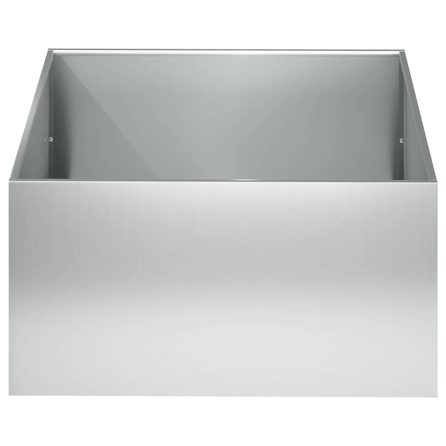 vidaXL Γλάστρα Κήπου Ασημί 40 x 40 x 30 cm Γαλβανισμένος Χάλυβας