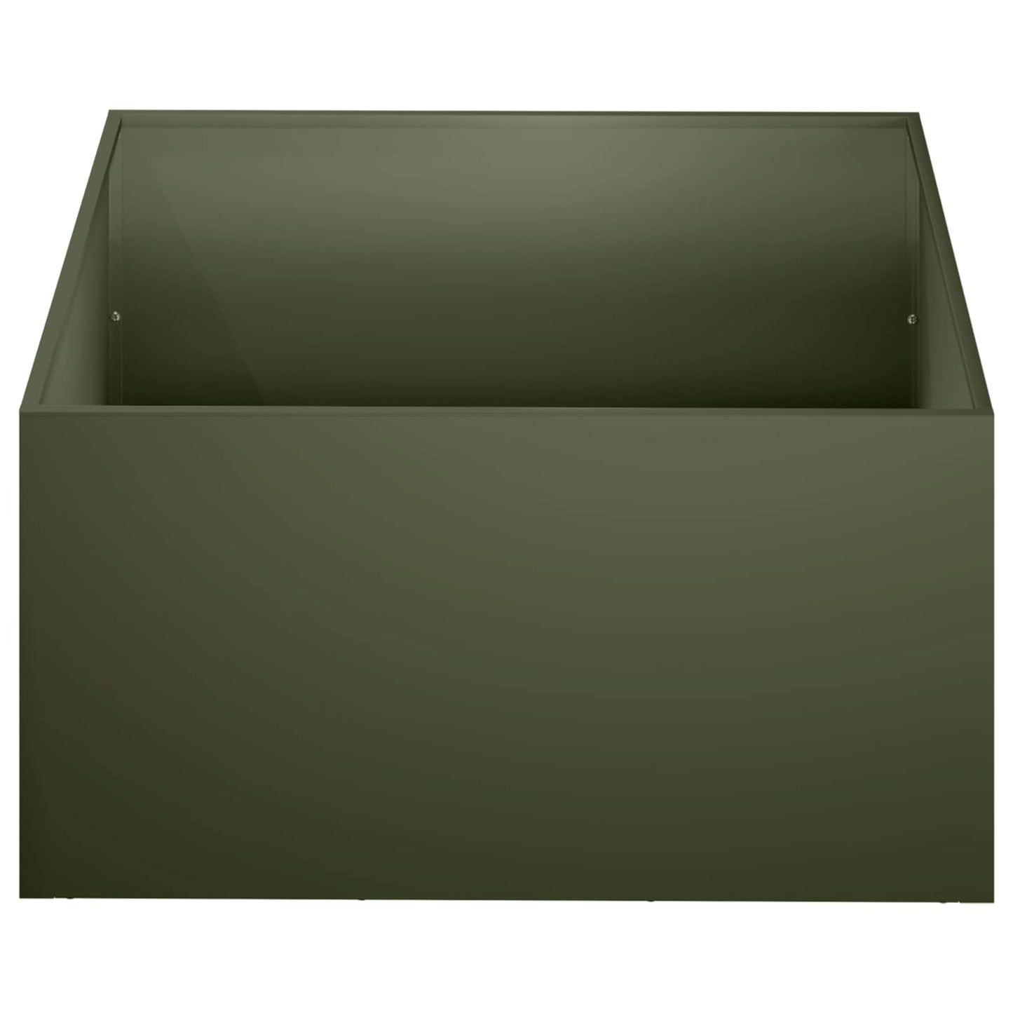 vidaXL Γλάστρα Κήπου Λαδί 60 x 60 x 30 cm Ψυχρής έλασης χάλυβας