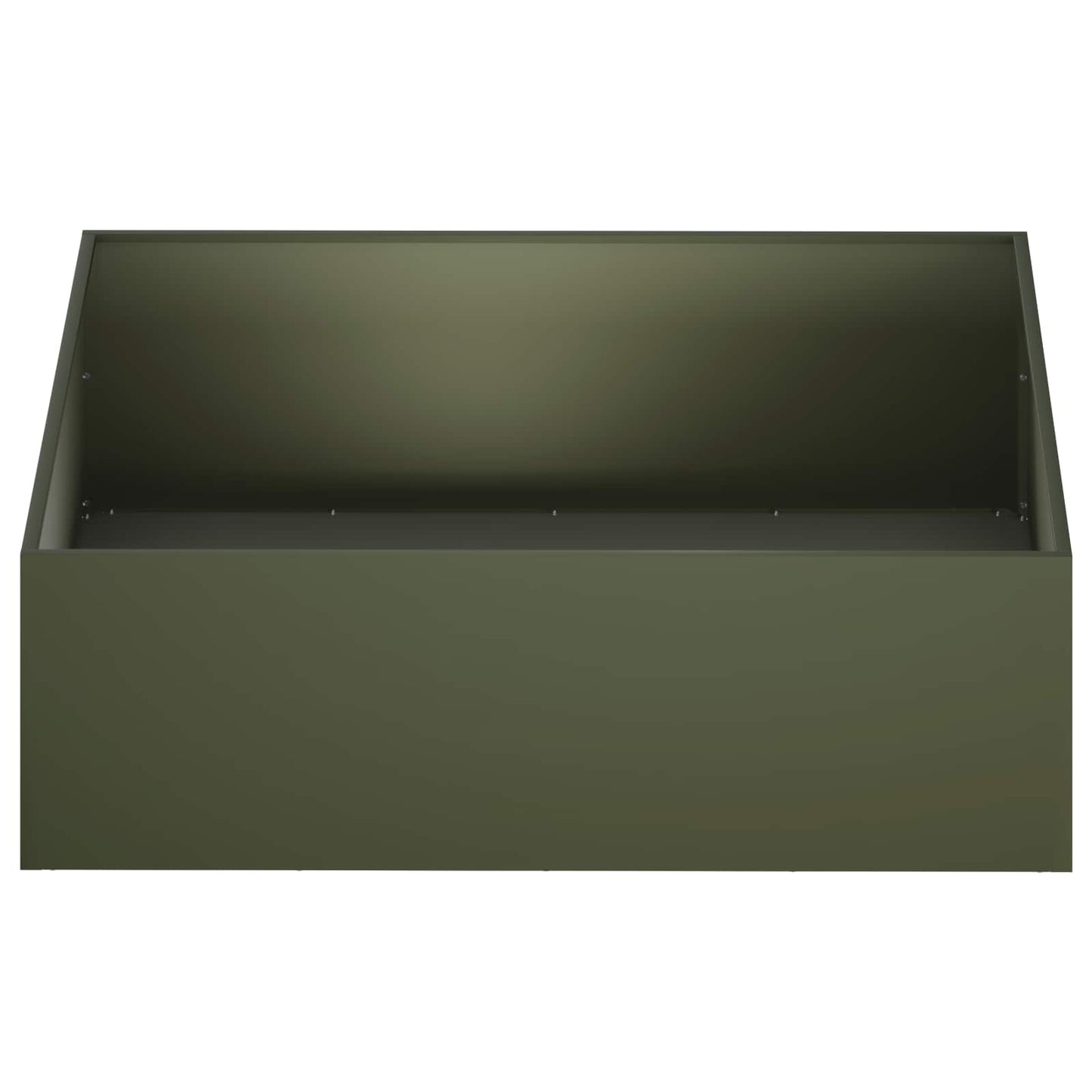 vidaXL Γλάστρα Κήπου Λαδί 80 x 80 x 30 cm Ψυχρής έλασης χάλυβας