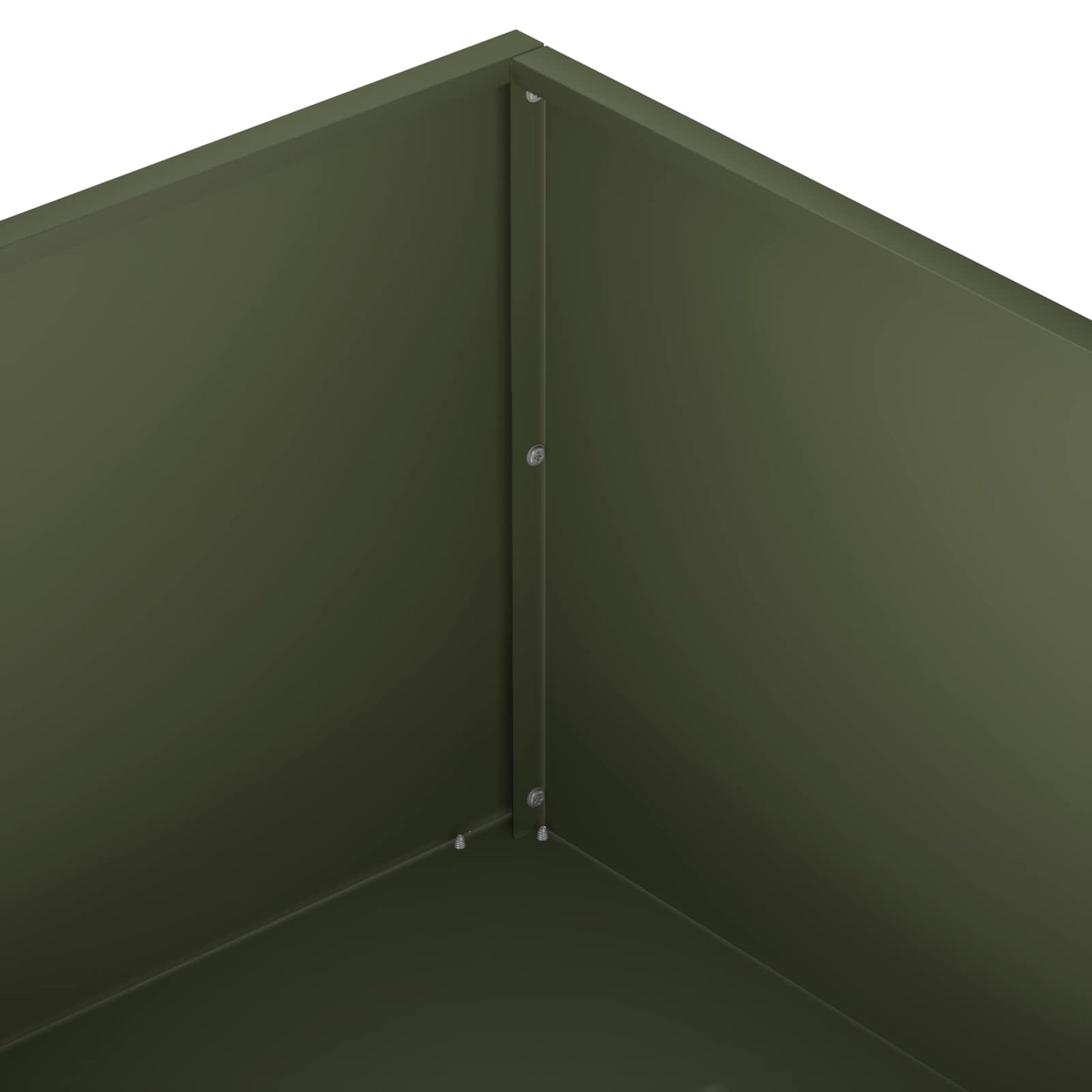 vidaXL Γλάστρα Κήπου 2 τμχ. Λαδί 80 x 80 x 30 cm Ψυχρής έλασης χάλυβας