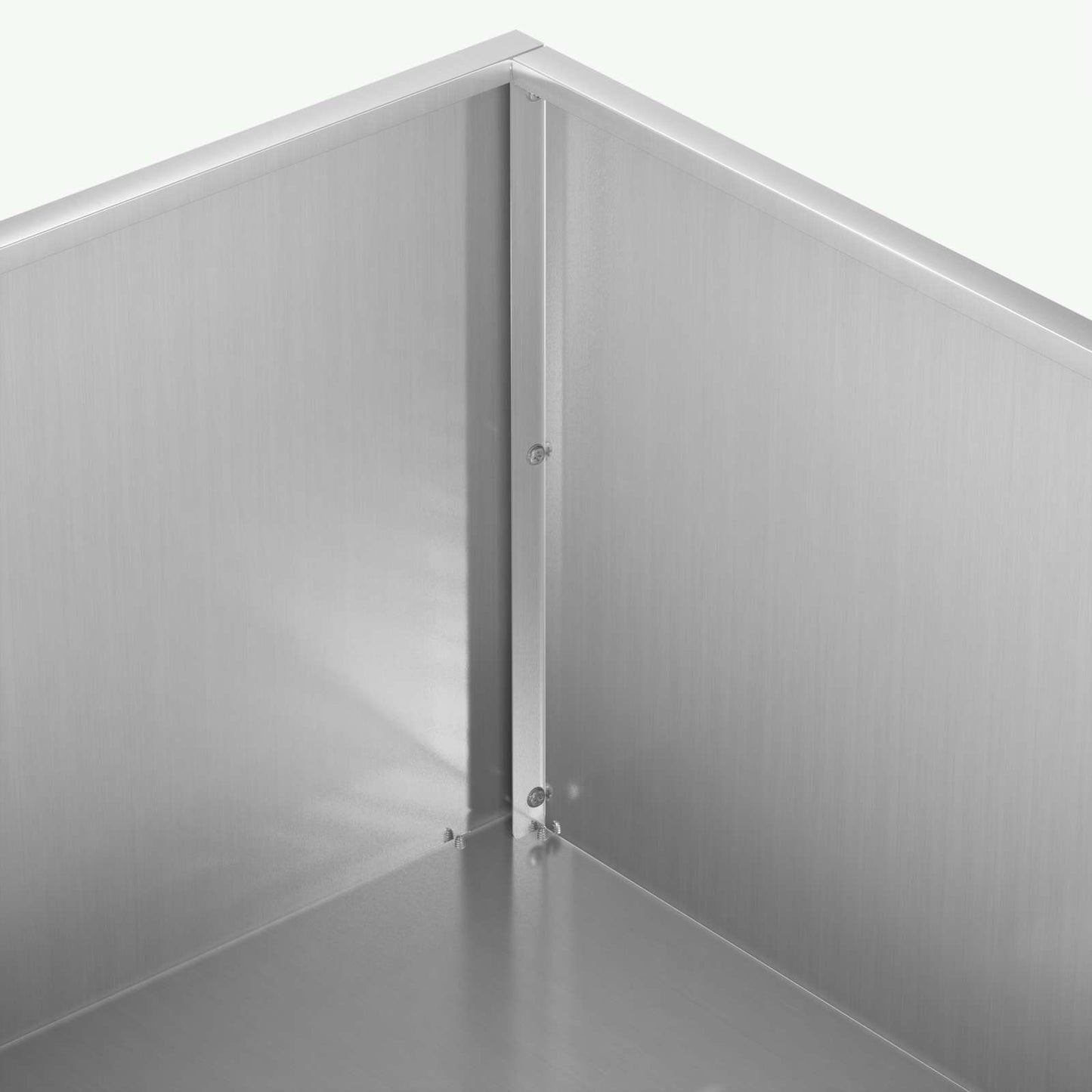 vidaXL Γλάστρα Κήπου 2 τμχ. Ασημί 80 x 80 x 30 cm