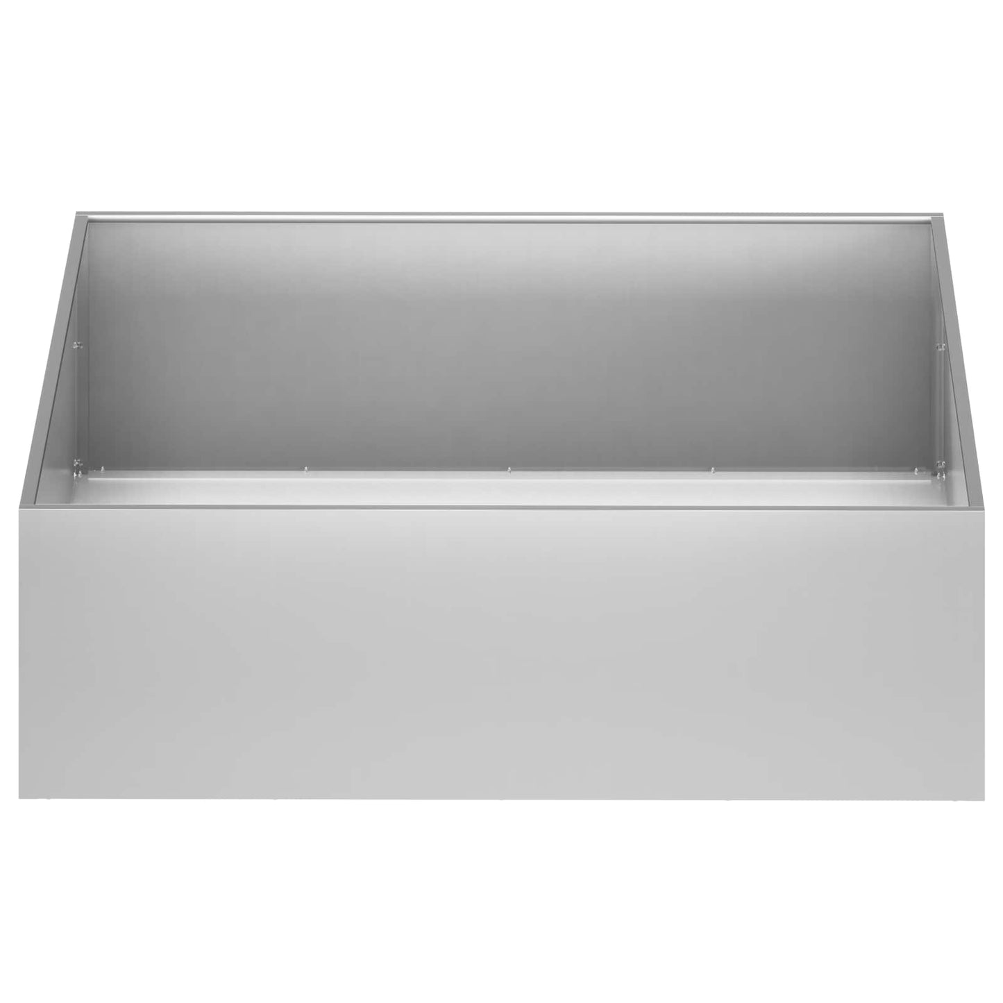 vidaXL Γλάστρα Κήπου 2 τμχ. Ασημί 80 x 80 x 30 cm
