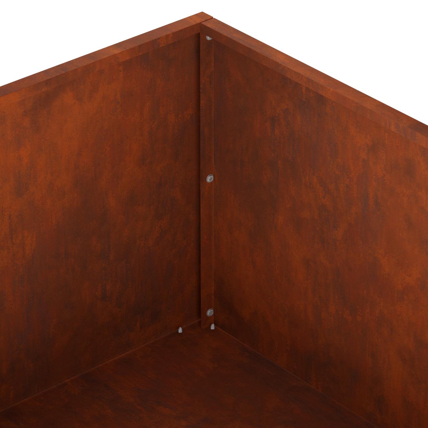vidaXL Γλάστρα Κήπου Σκ rusty 80 x 80 x 30 cm