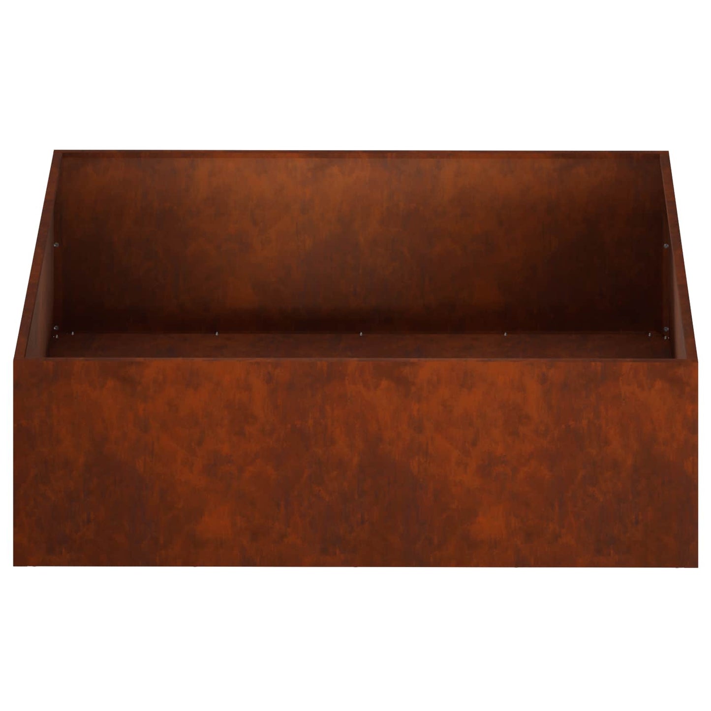 vidaXL Γλάστρα Κήπου Σκ rusty 80 x 80 x 30 cm