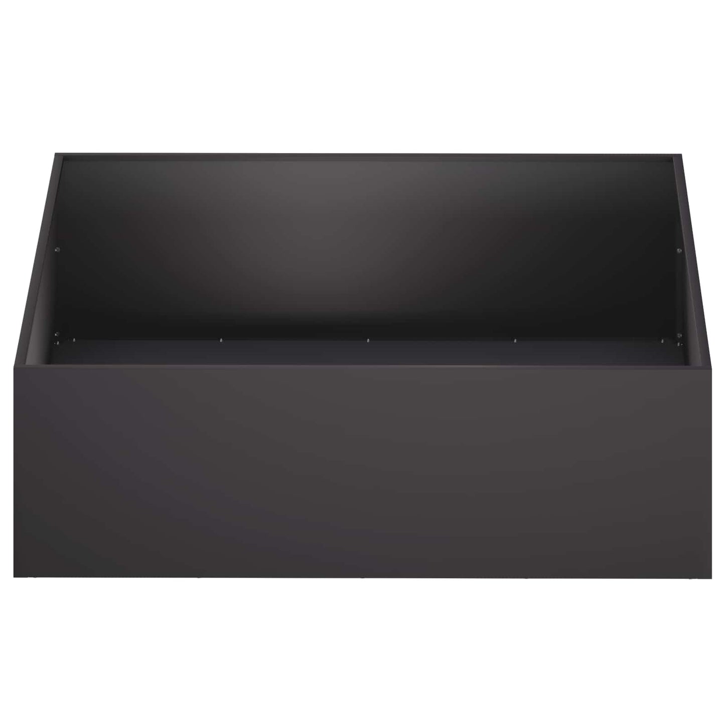 vidaXL Γλάστρα Κήπου 2 τμχ. Μαύρο 100 x 100 x 30 cm