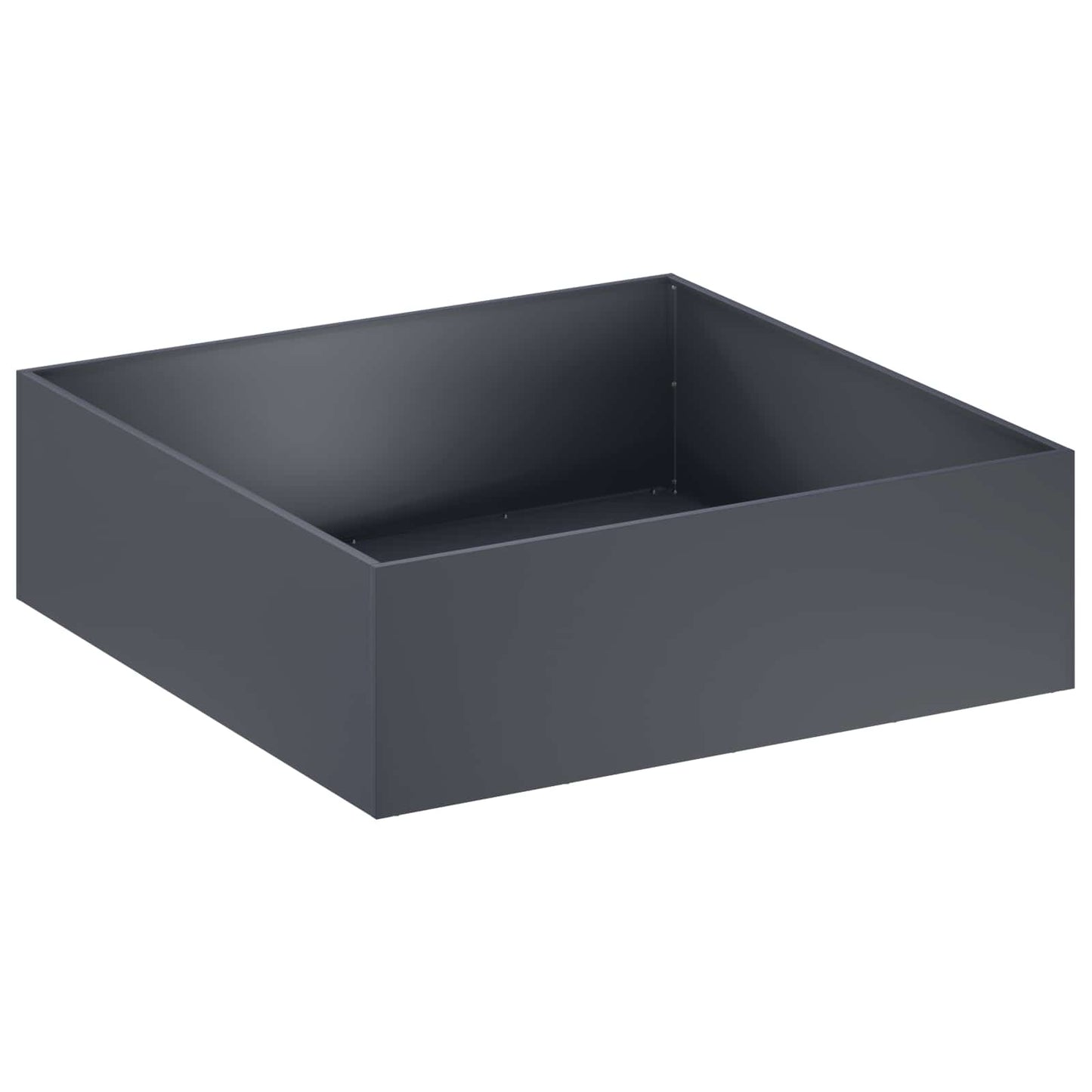 vidaXL Γλάστρα Κήπου Ανθρακί 100 x 100 x 30 cm Ψυχρής έλασης χάλυβας