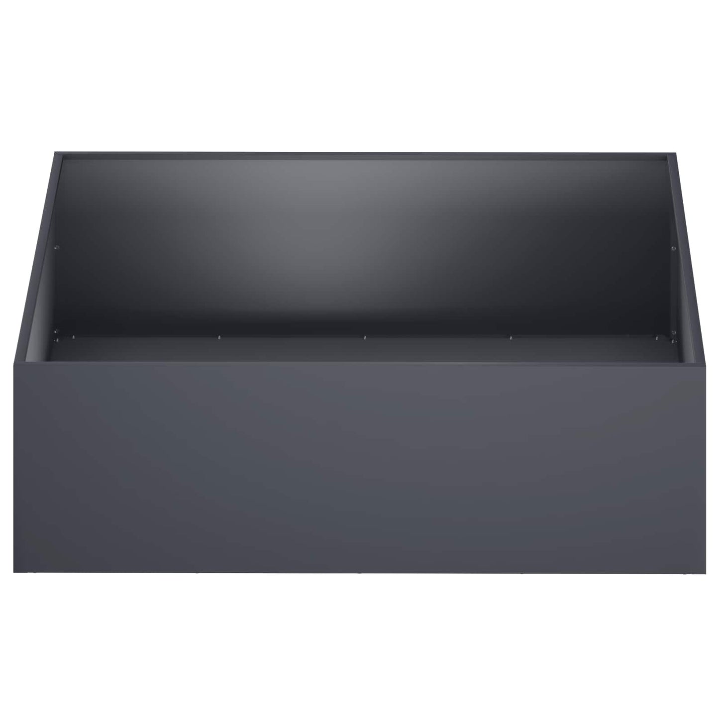 vidaXL Γλάστρα Κήπου 2 τμχ. Ανθρακί 100 x 100 x 30 cm
