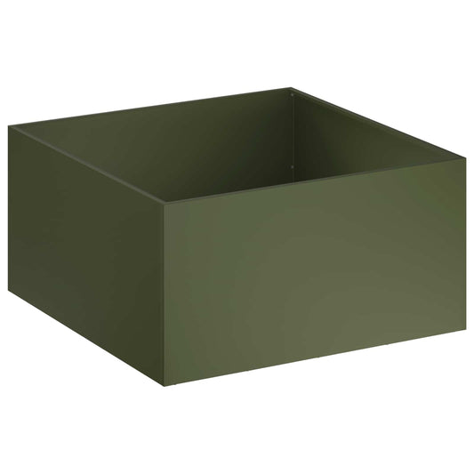 vidaXL Γλάστρα Κήπου Λαδί 60 x 60 x 40 cm Ψυχρής έλασης χάλυβας