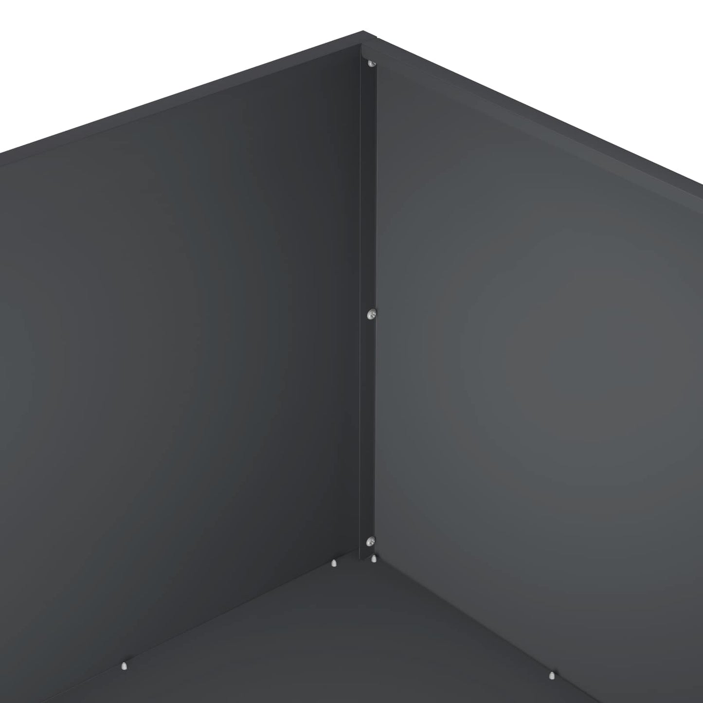 vidaXL Γλάστρα Κήπου Ανθρακί 80 x 80 x 40 cm Ψυχρής έλασης χάλυβας