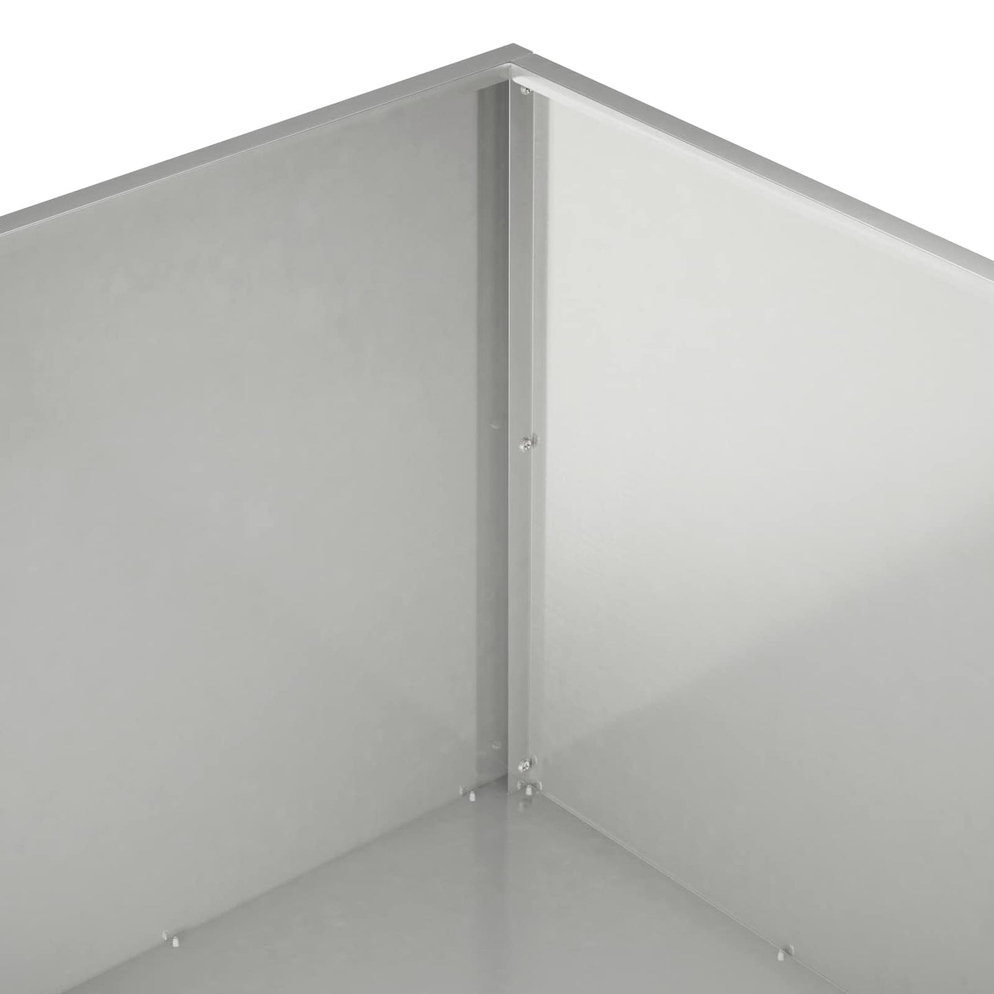vidaXL Γλάστρα Κήπου 2 τμχ. Ασημί 80 x 80 x 40 cm Ανοξείδωτο Ατσάλι