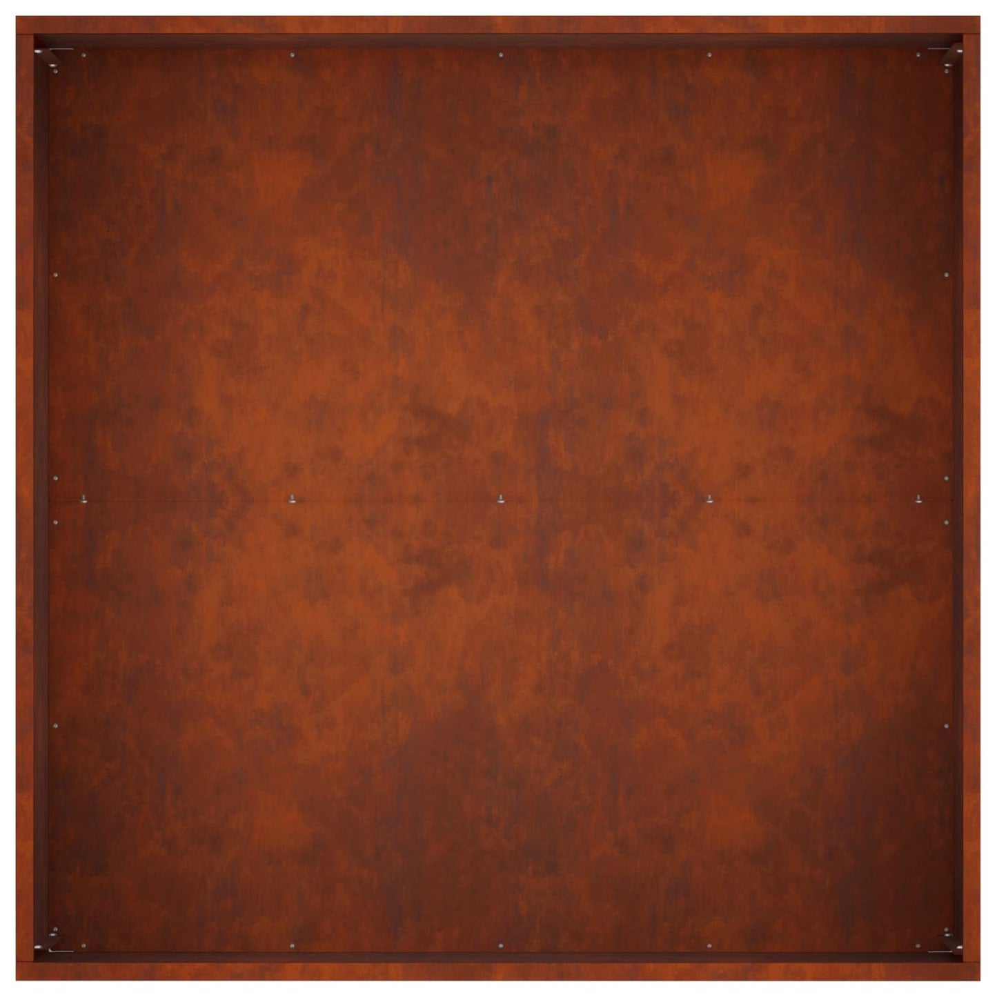 vidaXL Γλάστρα Κήπου Σκ rusty 80 x 80 x 40 cm