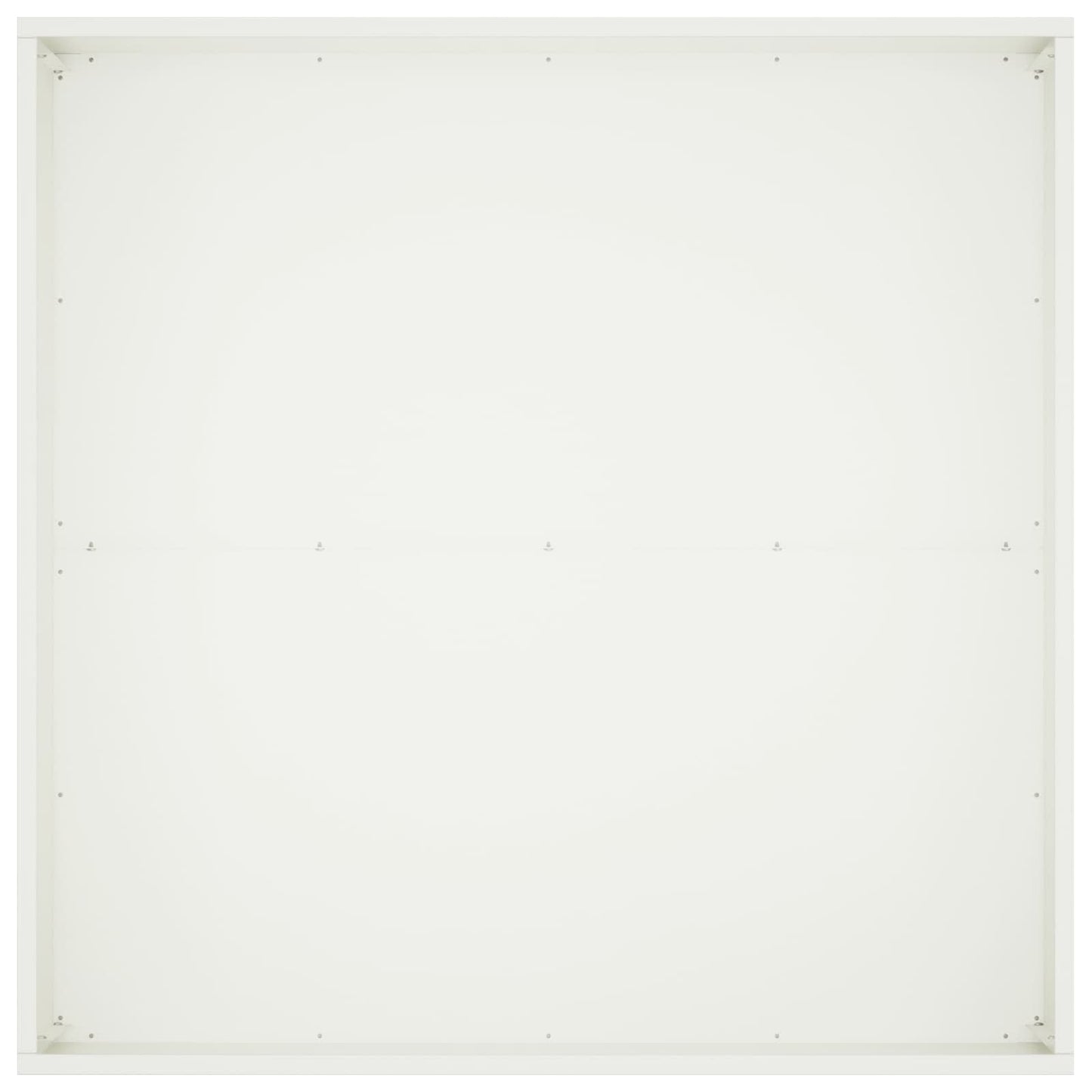 vidaXL Γλάστρα Κήπου Λευκό 100 x 100 x 40 cm Ψυχρής έλασης χάλυβας