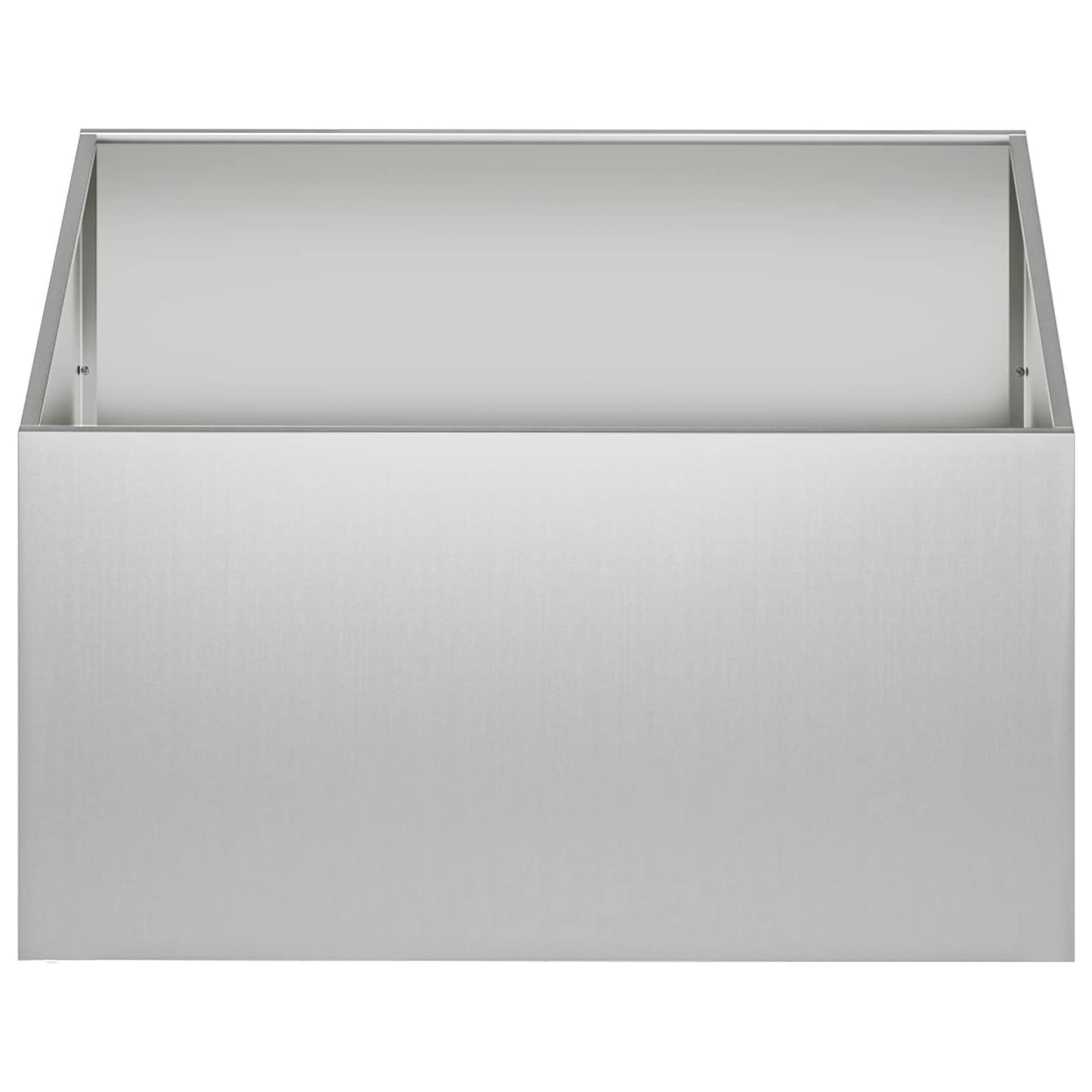 vidaXL Γλάστρα Κήπου 2 τμχ. Ασημί 100 x 100 x 40 cm