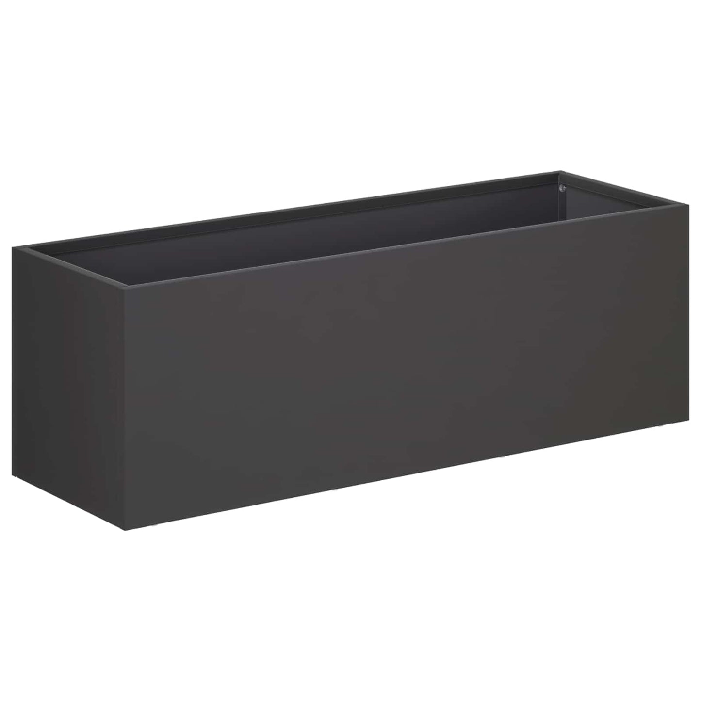 vidaXL Γλάστρα Κήπου 2 τμχ. Μαύρο 40 x 20 x 20 εκ.