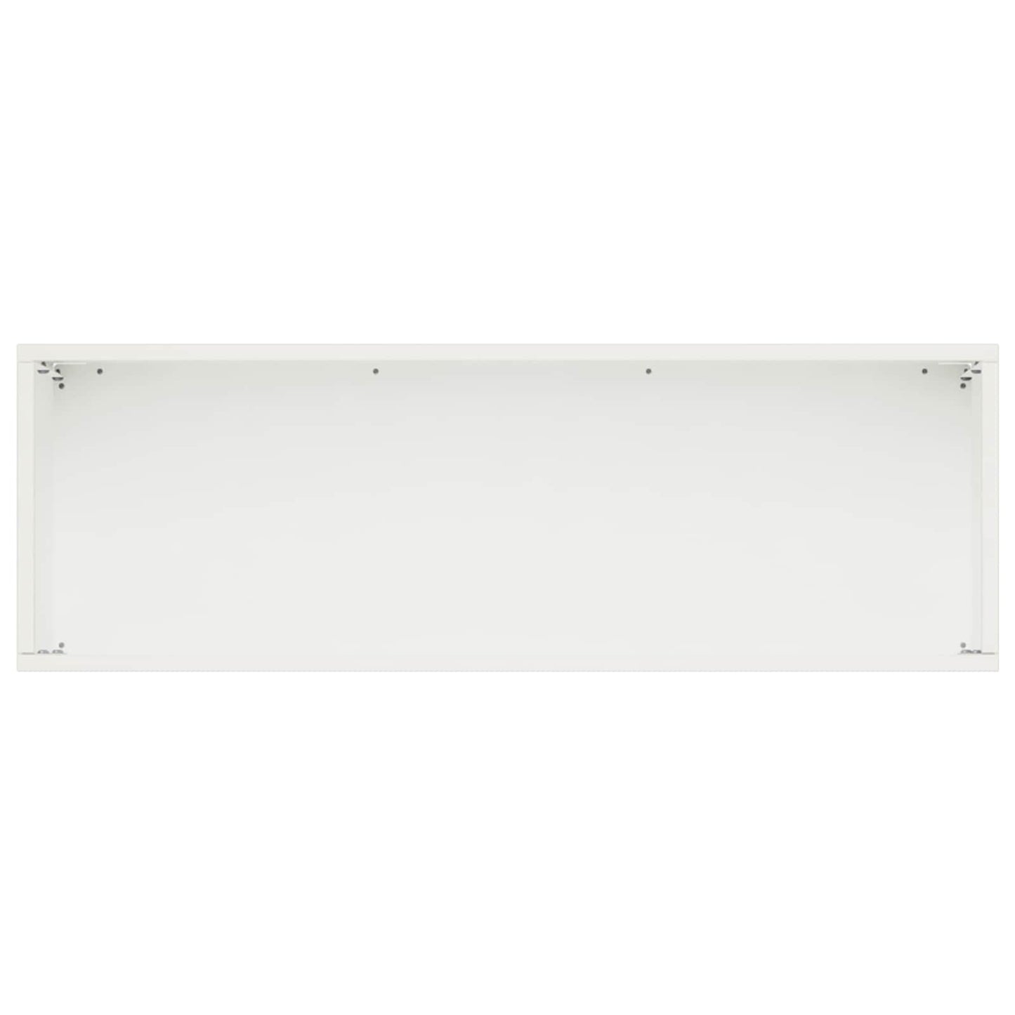 vidaXL Γλάστρα Κήπου Λευκό 40 x 20 x 20 εκ. Ψυχρής έλασης χάλυβας