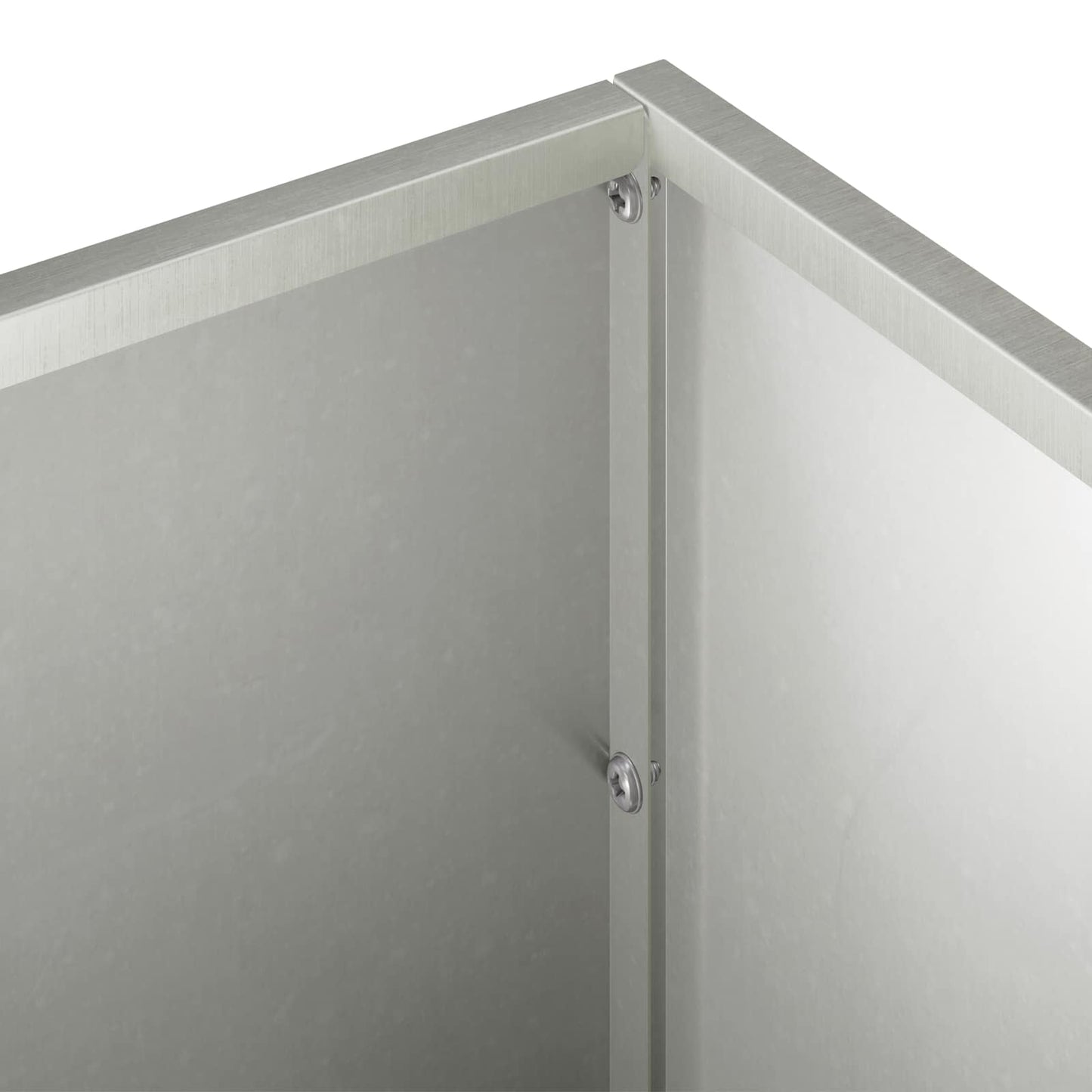 vidaXL Γλάστρα Κήπου Ασημί 60 x 20 x 20 εκ. Ανοξείδωτο Ατσάλι