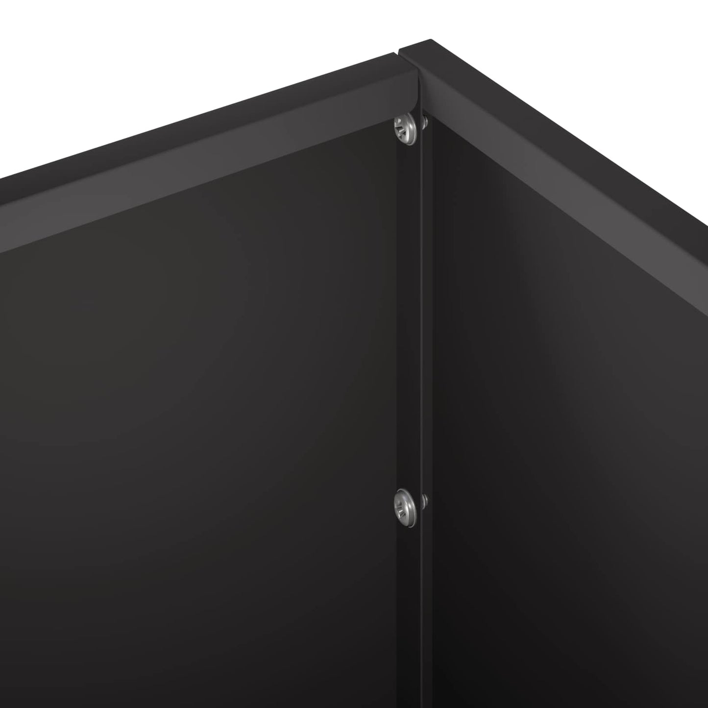 vidaXL Γλάστρα Κήπου Μαύρο 80 x 20 x 20 εκ. Ψυχρής έλασης χάλυβας