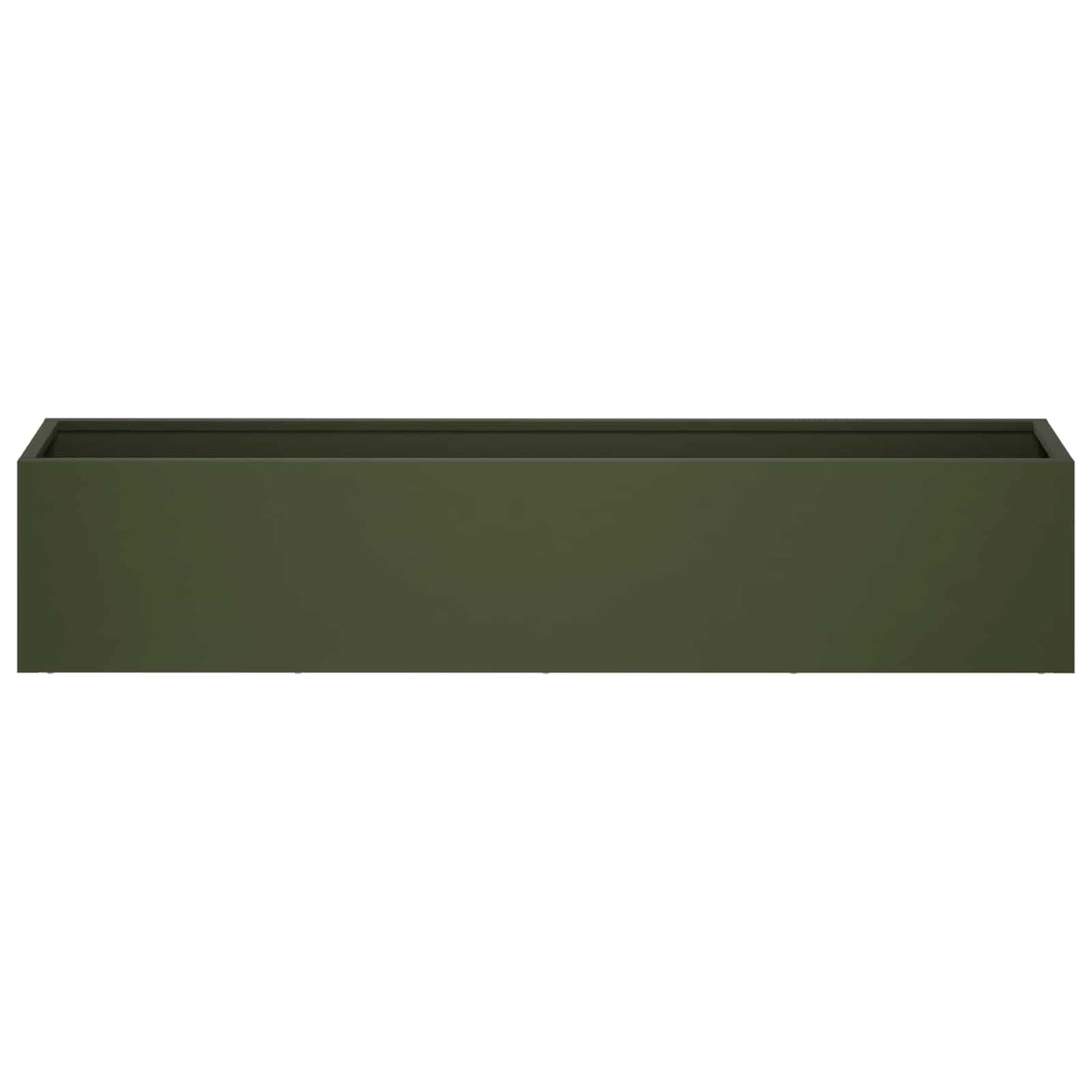 vidaXL Γλάστρα Κήπου Λαδί 80 x 20 x 20 εκ. Ψυχρής έλασης χάλυβας