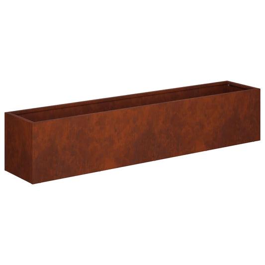 vidaXL Γλάστρα Κήπου Σκ rusty 100 x 20 x 20 εκ.
