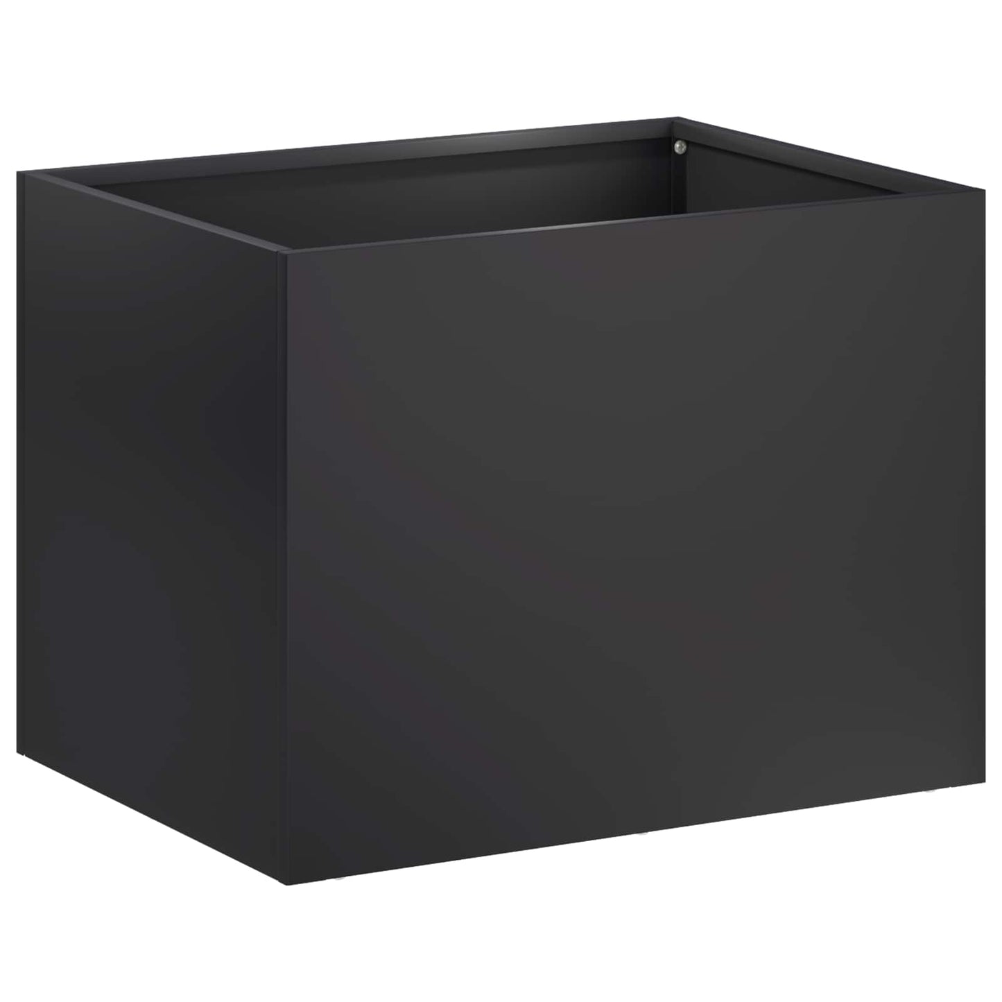 vidaXL Γλάστρα Κήπου Μαύρο 40 x 30 x 30 εκ Ψυχρής έλασης χάλυβας