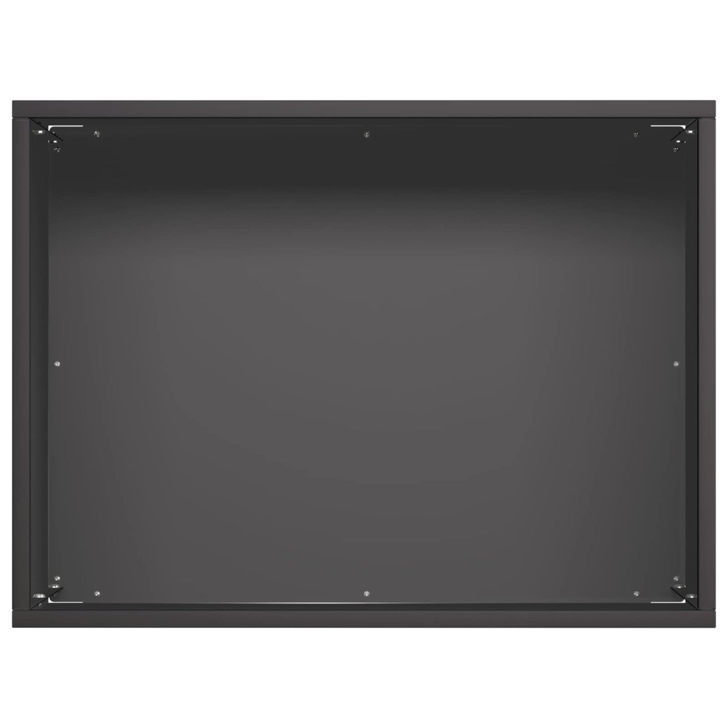 vidaXL Γλάστρα Κήπου Μαύρο 40 x 30 x 30 εκ Ψυχρής έλασης χάλυβας