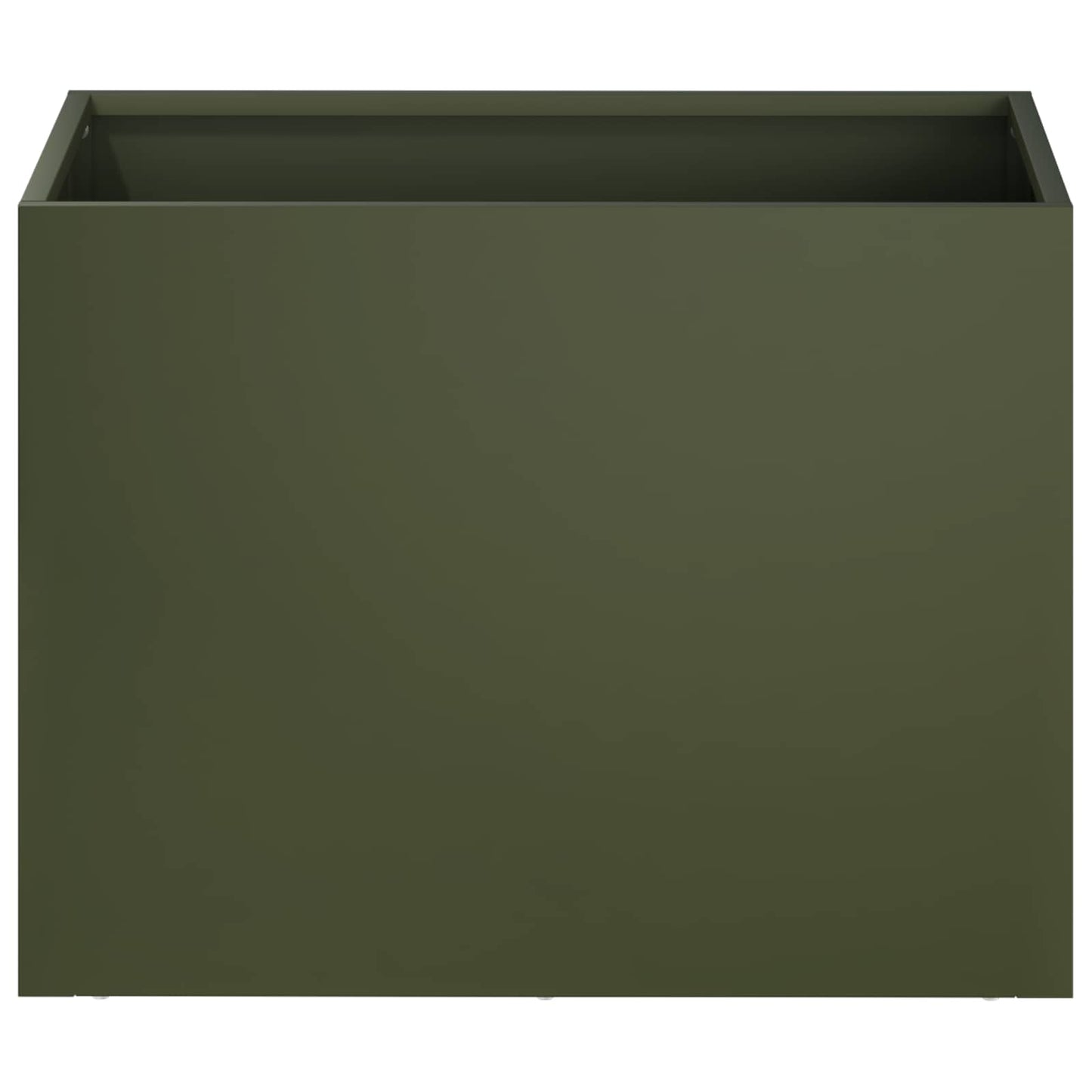 vidaXL Γλάστρα Κήπου Λαδί 40 x 30 x 30 εκ Ψυχρής έλασης χάλυβας