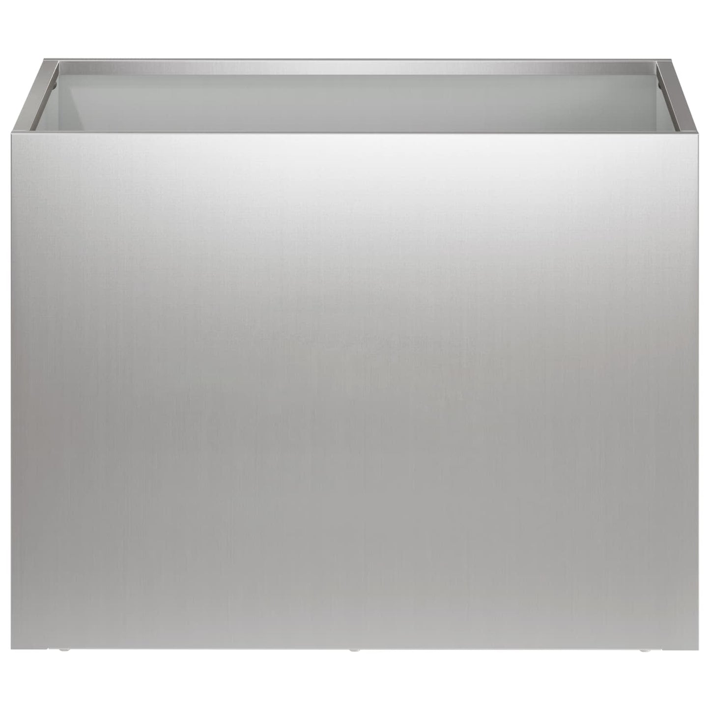 vidaXL Γλάστρα Κήπου 2 τμχ. Ασημί 40 x 30 x 30 εκ