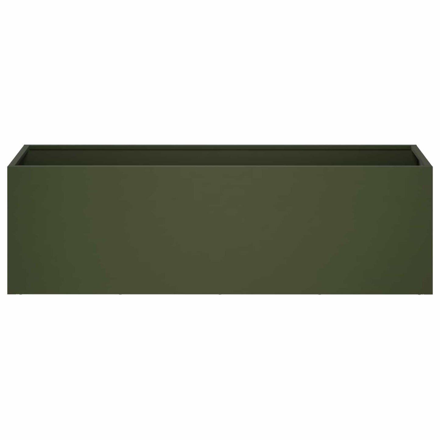 vidaXL Γλάστρα Κήπου Λαδί 80 x 30 x 30 εκ Ψυχρής έλασης χάλυβας