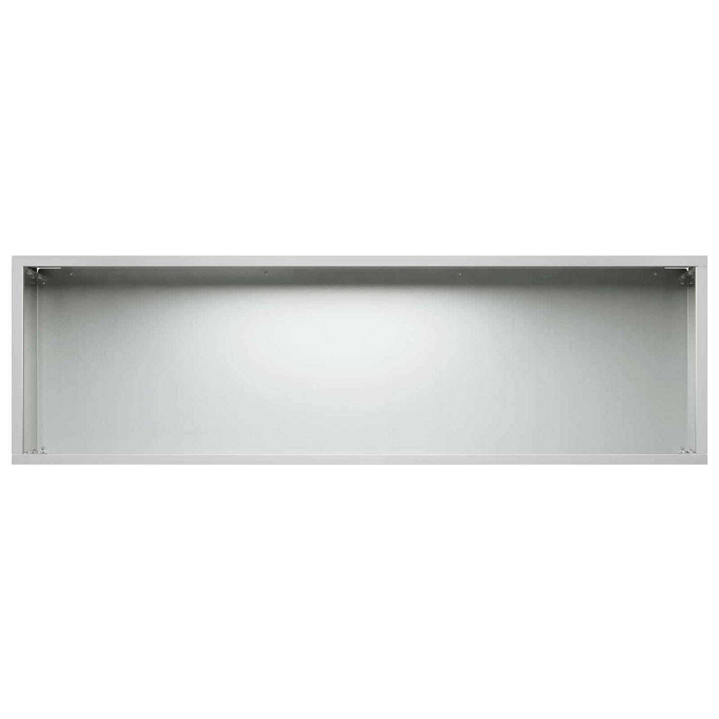 vidaXL Γλάστρα Κήπου Ασημί 80 x 30 x 30 εκ Γαλβανισμένος Χάλυβας