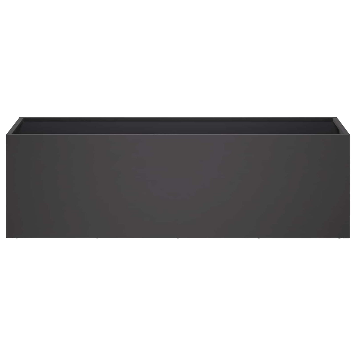 vidaXL Γλάστρα Κήπου Μαύρο 100 x 30 x 30 cm Ψυχρής έλασης χάλυβας
