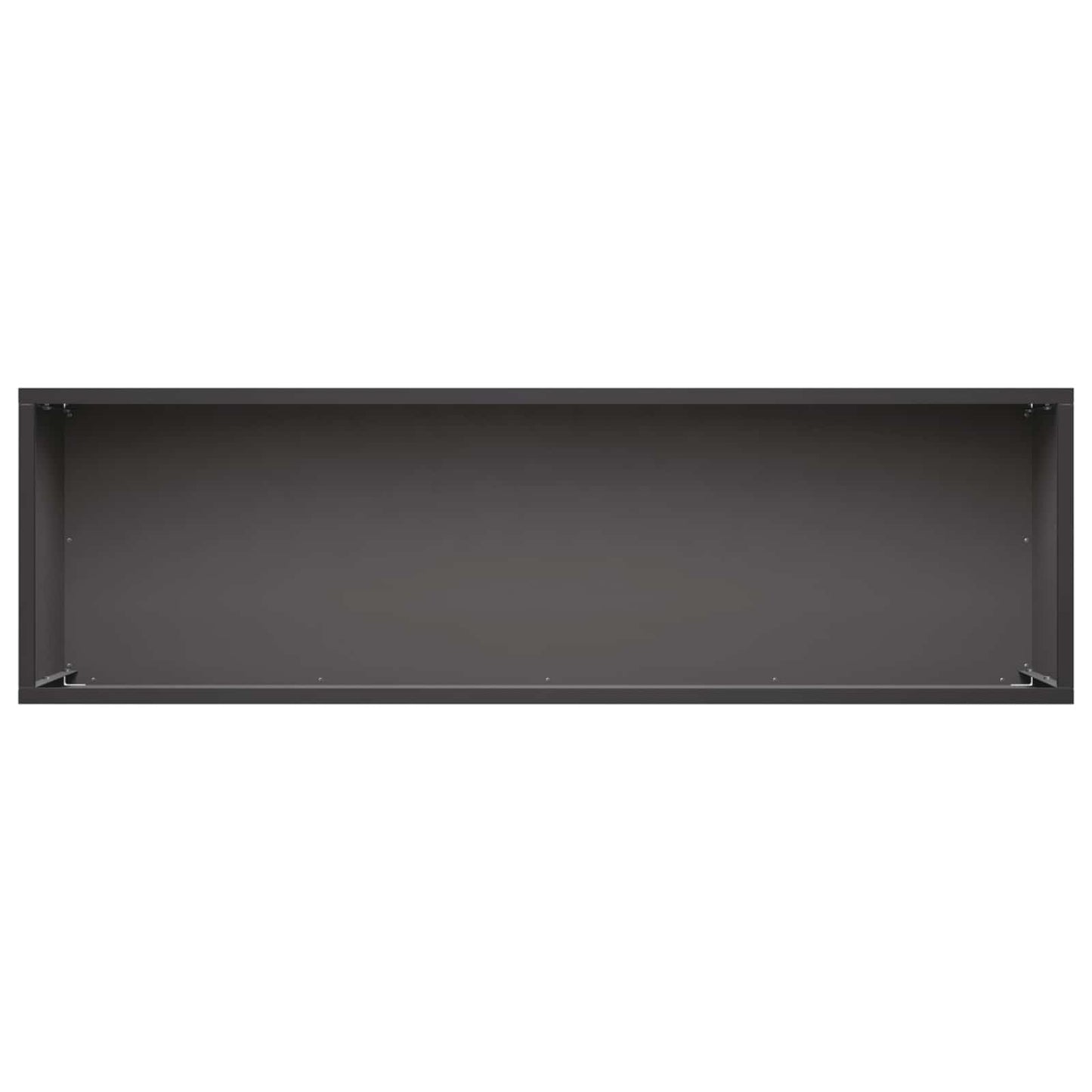 vidaXL Γλάστρα Κήπου Μαύρο 100 x 30 x 30 cm Ψυχρής έλασης χάλυβας