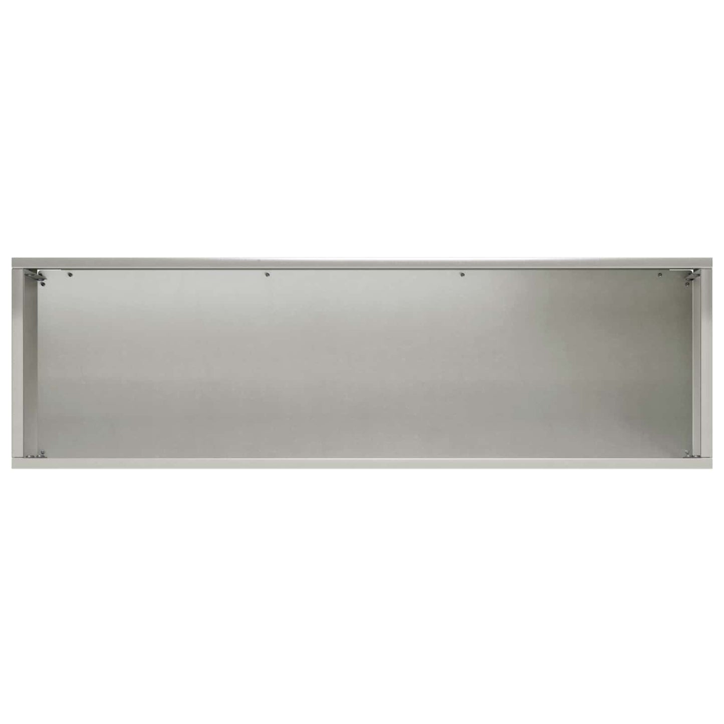 vidaXL Γλάστρα Κήπου Ασημί 100 x 30 x 30 cm Ανοξείδωτο Ατσάλι