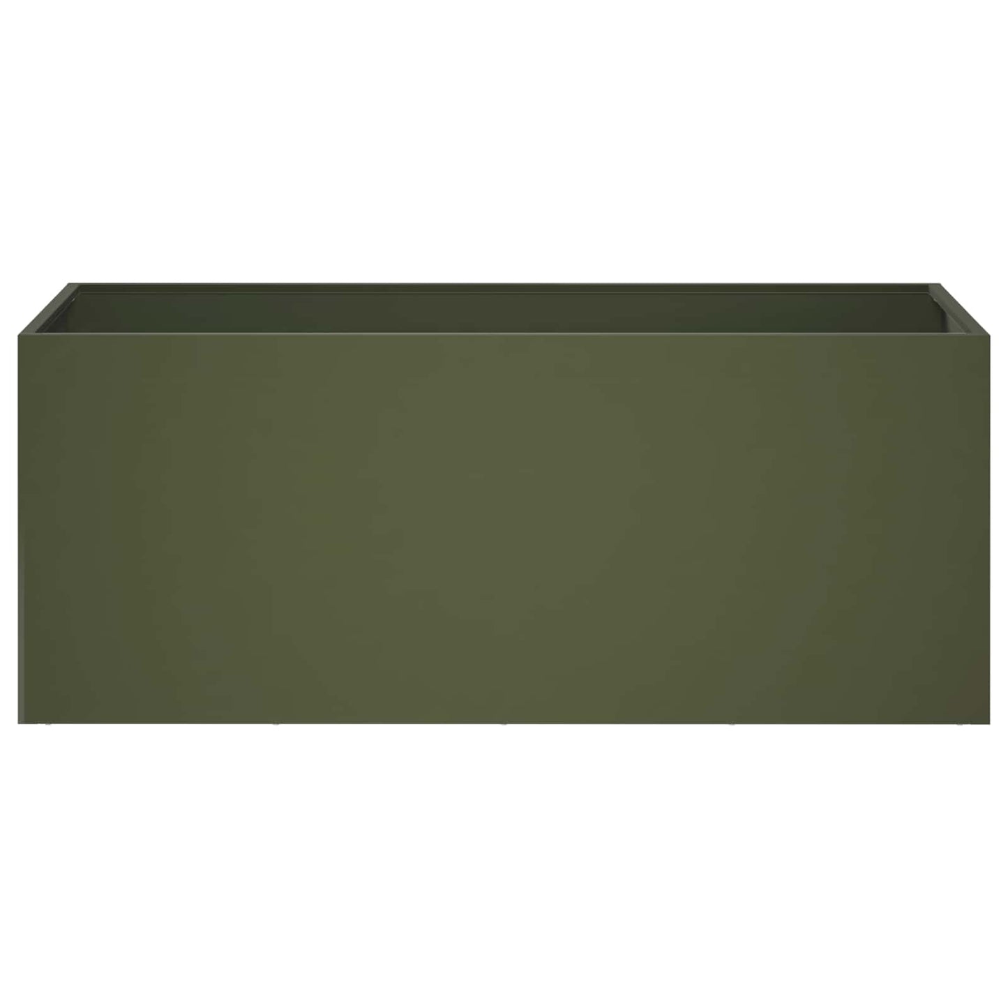 vidaXL Γλάστρα Κήπου Λαδί 80 x 40 x 40 cm Ψυχρής έλασης χάλυβας