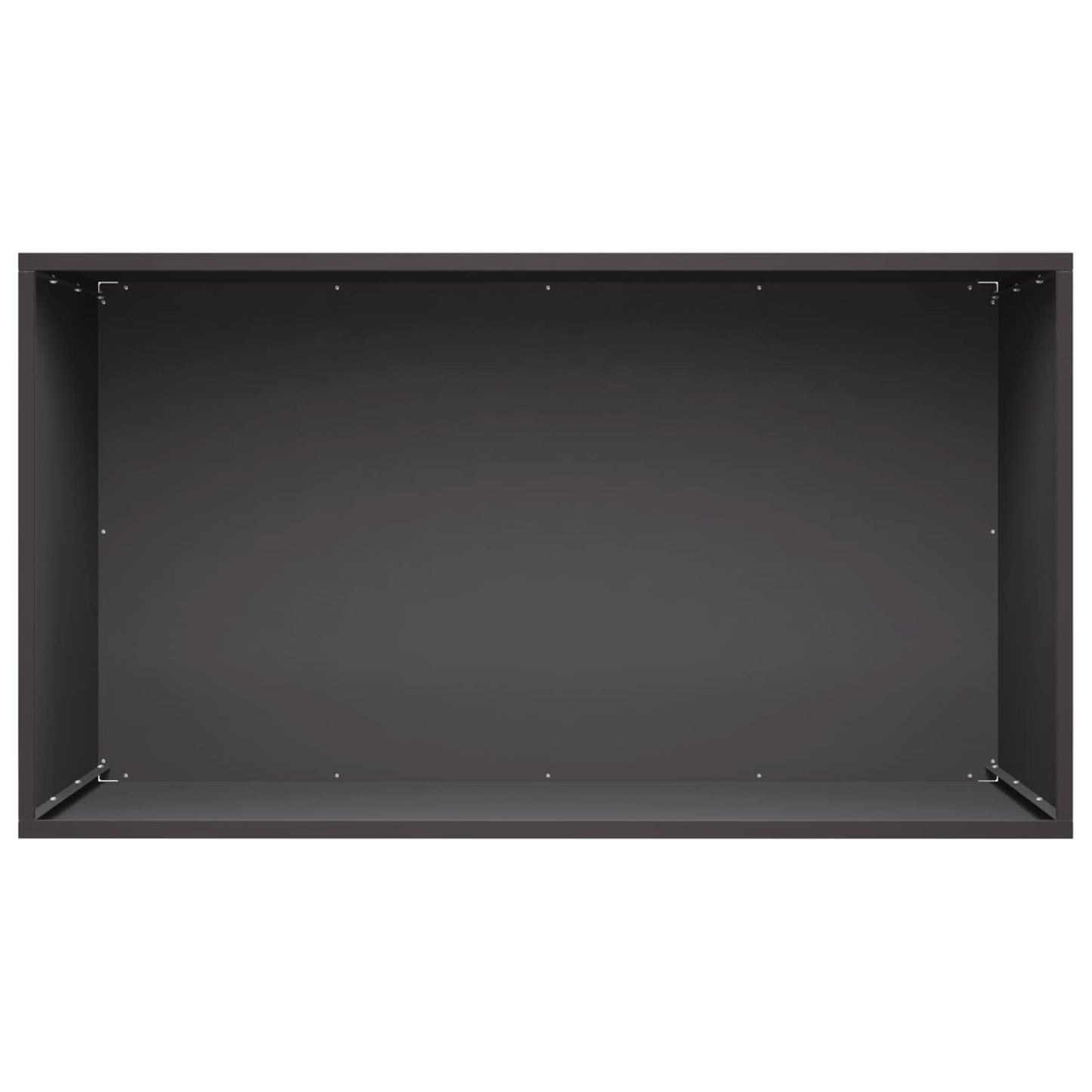 vidaXL Γλάστρα Κήπου 2 τμχ. Μαύρο 80 x 50 x 50 εκ