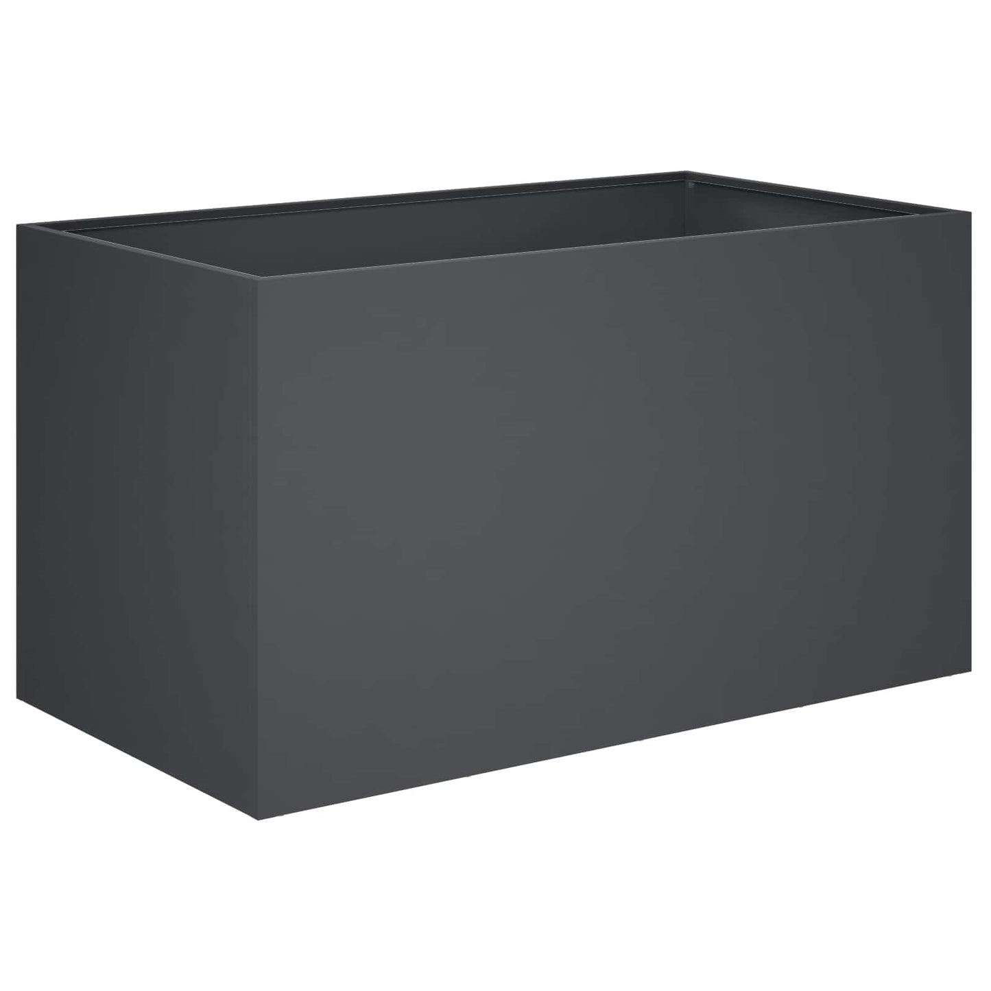 vidaXL Γλάστρα Κήπου Ανθρακί 80 x 50 x 50 εκ Ψυχρής έλασης χάλυβας