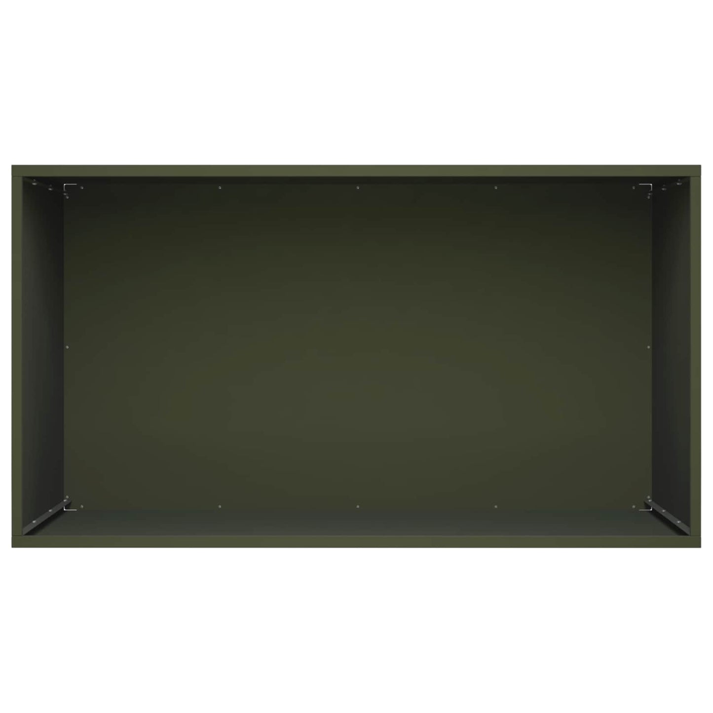 vidaXL Γλάστρα Κήπου Λαδί 80 x 50 x 50 εκ Ψυχρής έλασης χάλυβας