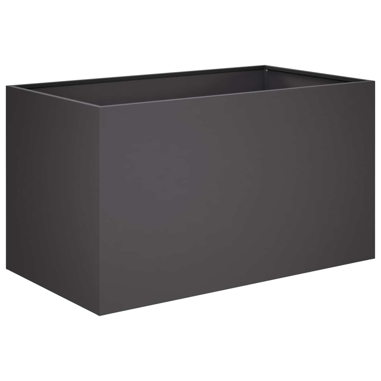 vidaXL Γλάστρα Κήπου 2 τμχ. Μαύρο 100 x 50 x 50 cm