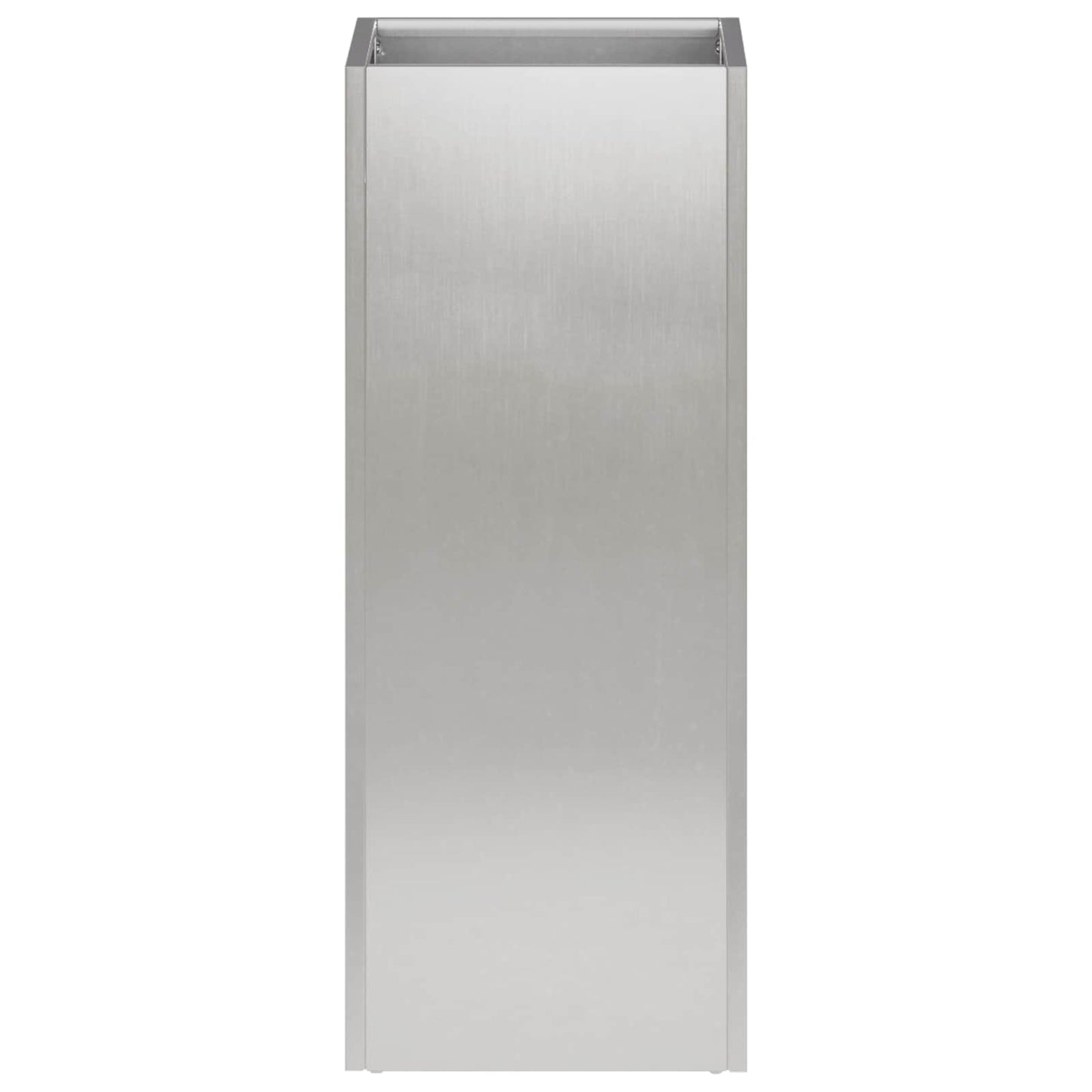 vidaXL Γλάστρα Κήπου 2 τμχ. Ασημί 20 x 20 x 50 εκ. Ανοξείδωτο Ατσάλι