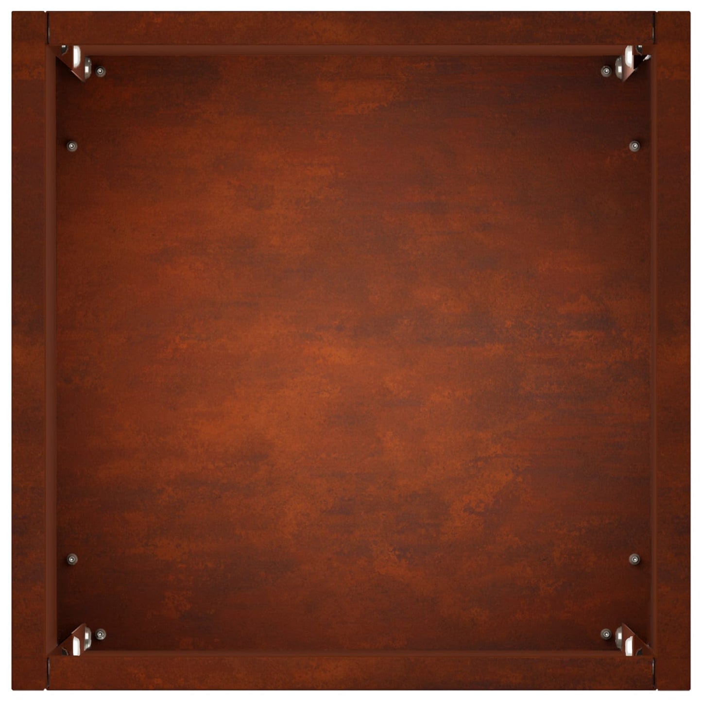 vidaXL Γλάστρα Κήπου 2 τμχ. Σκ rusty 20 x 20 x 50 εκ.