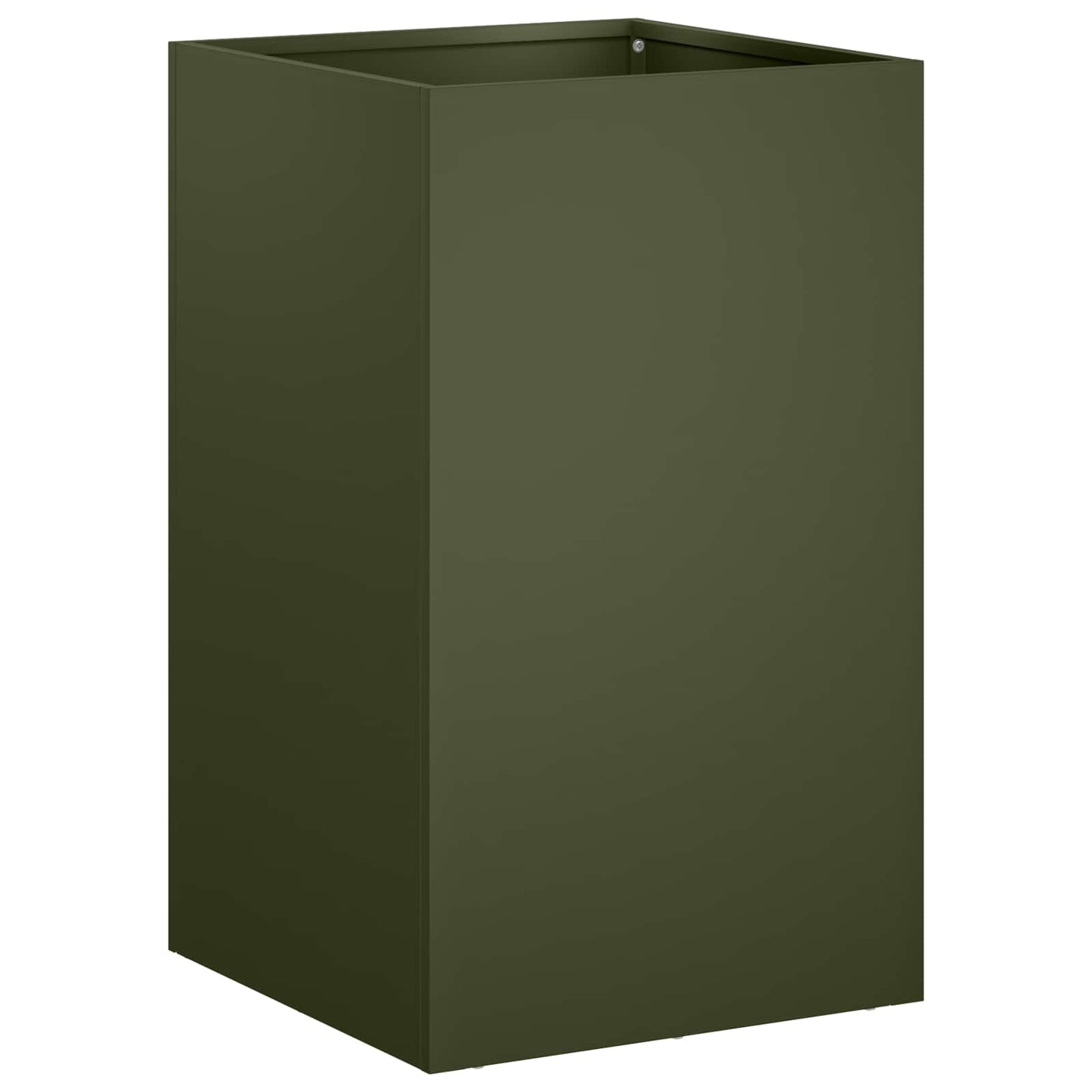 vidaXL Γλάστρα Κήπου Λαδί 30 x 30 x 50 cm Ψυχρής έλασης χάλυβας