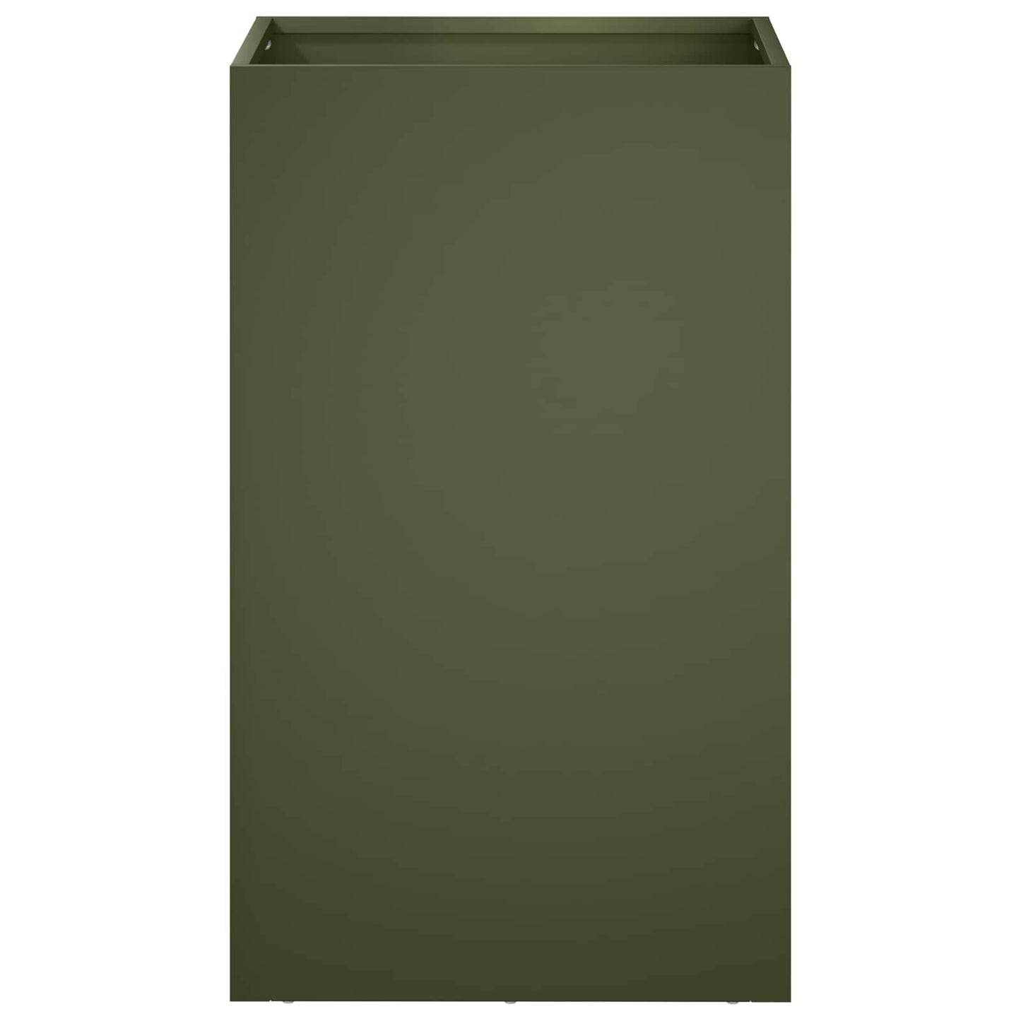 vidaXL Γλάστρα Κήπου Λαδί 30 x 30 x 50 cm Ψυχρής έλασης χάλυβας