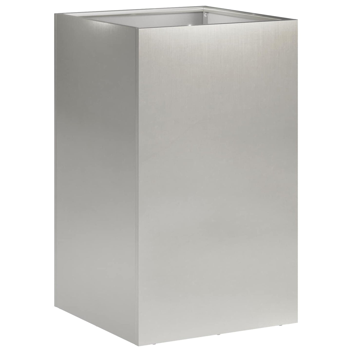vidaXL Γλάστρα Κήπου 2 τμχ. Ασημί 40 x 40 x 50 cm Ανοξείδωτο Ατσάλι