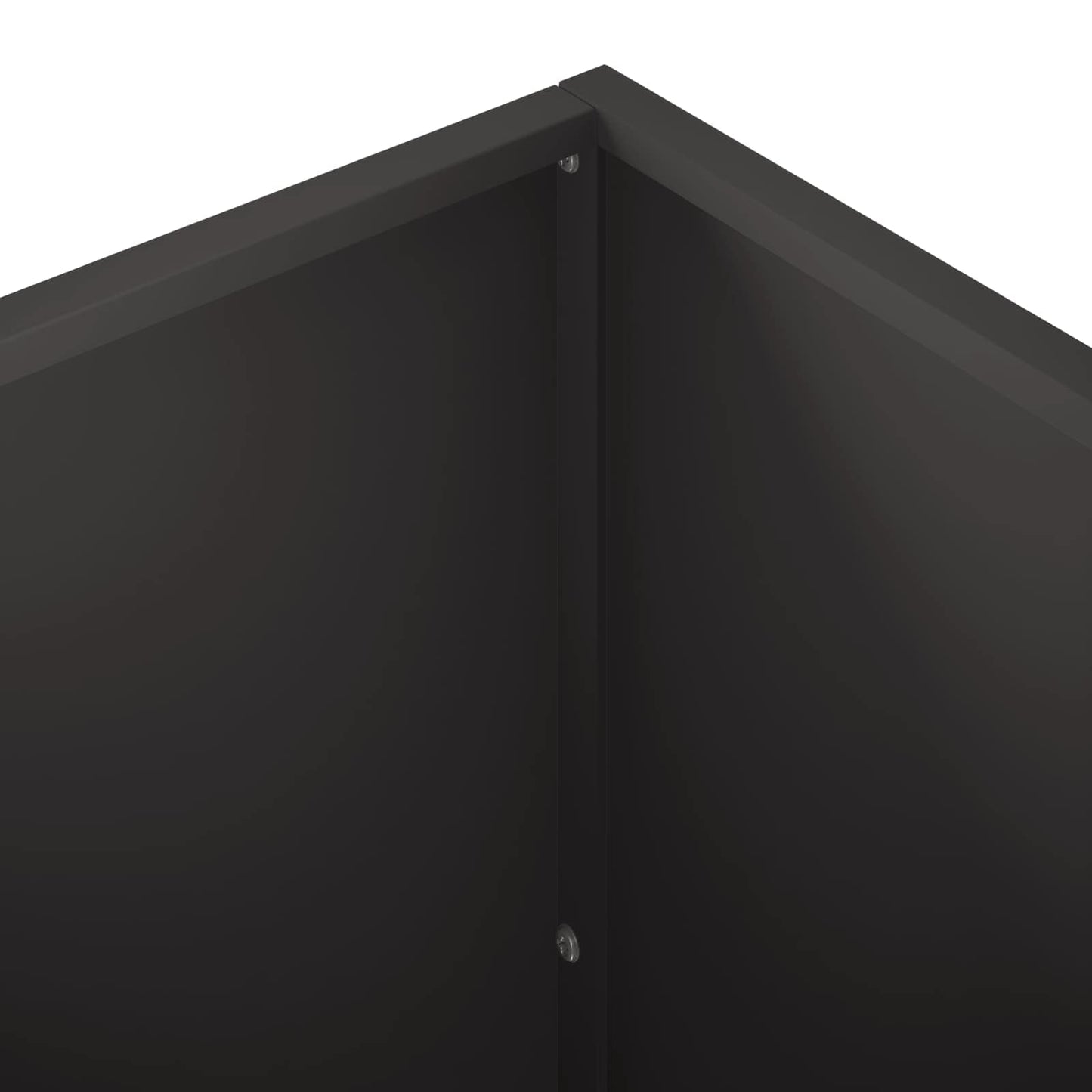 vidaXL Γλάστρα Κήπου Μαύρο 40 x 40 x 75 cm Ψυχρής έλασης χάλυβας