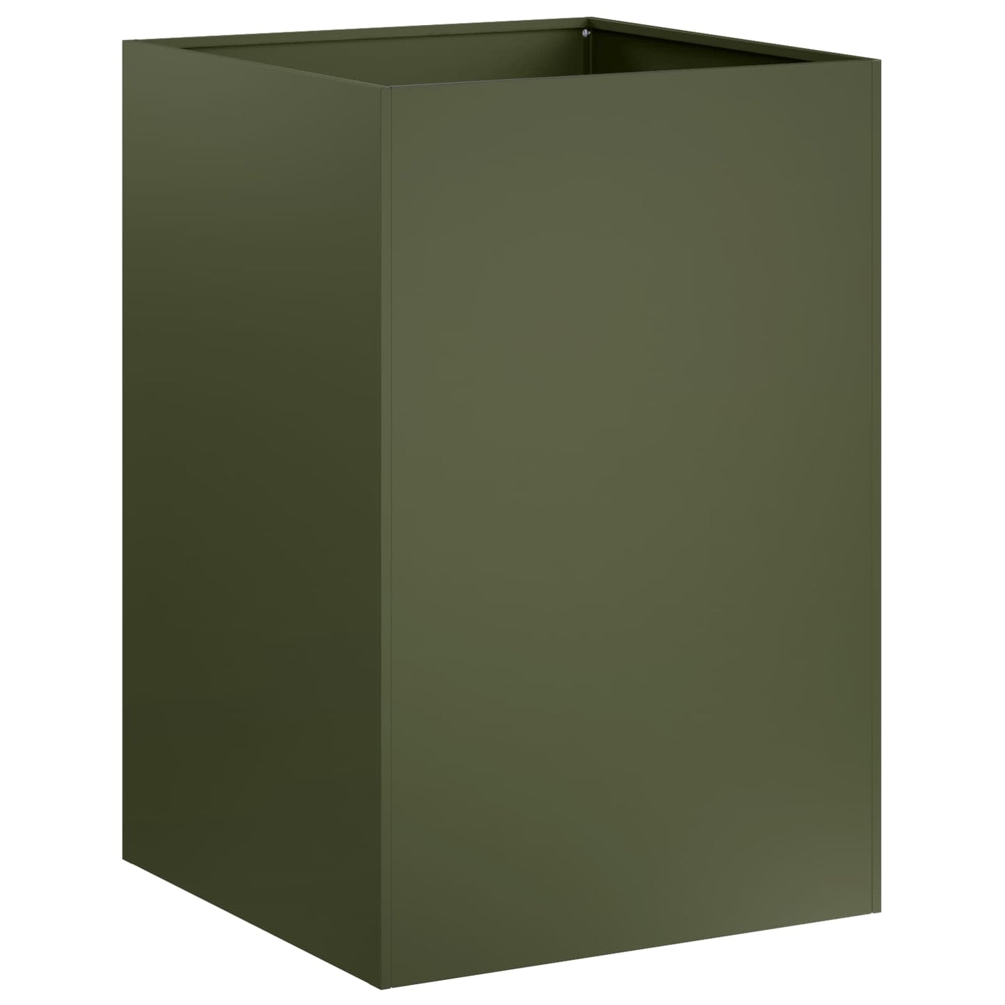 vidaXL Γλάστρα Κήπου Λαδί 40 x 40 x 75 cm Ψυχρής έλασης χάλυβας