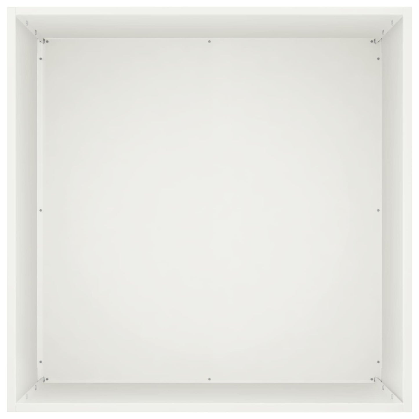 vidaXL Γλάστρα Κήπου Λευκό 50 x 50 x 75 cm Ψυχρής έλασης χάλυβας